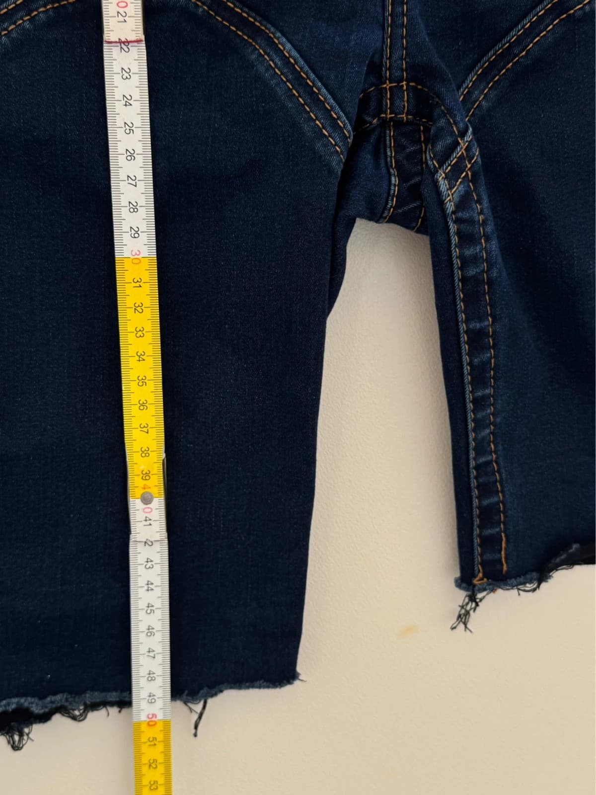Short jean True Religion Jennie Curvy Skinny bleu foncé taille W30 - SK260693 - Photo 12/12