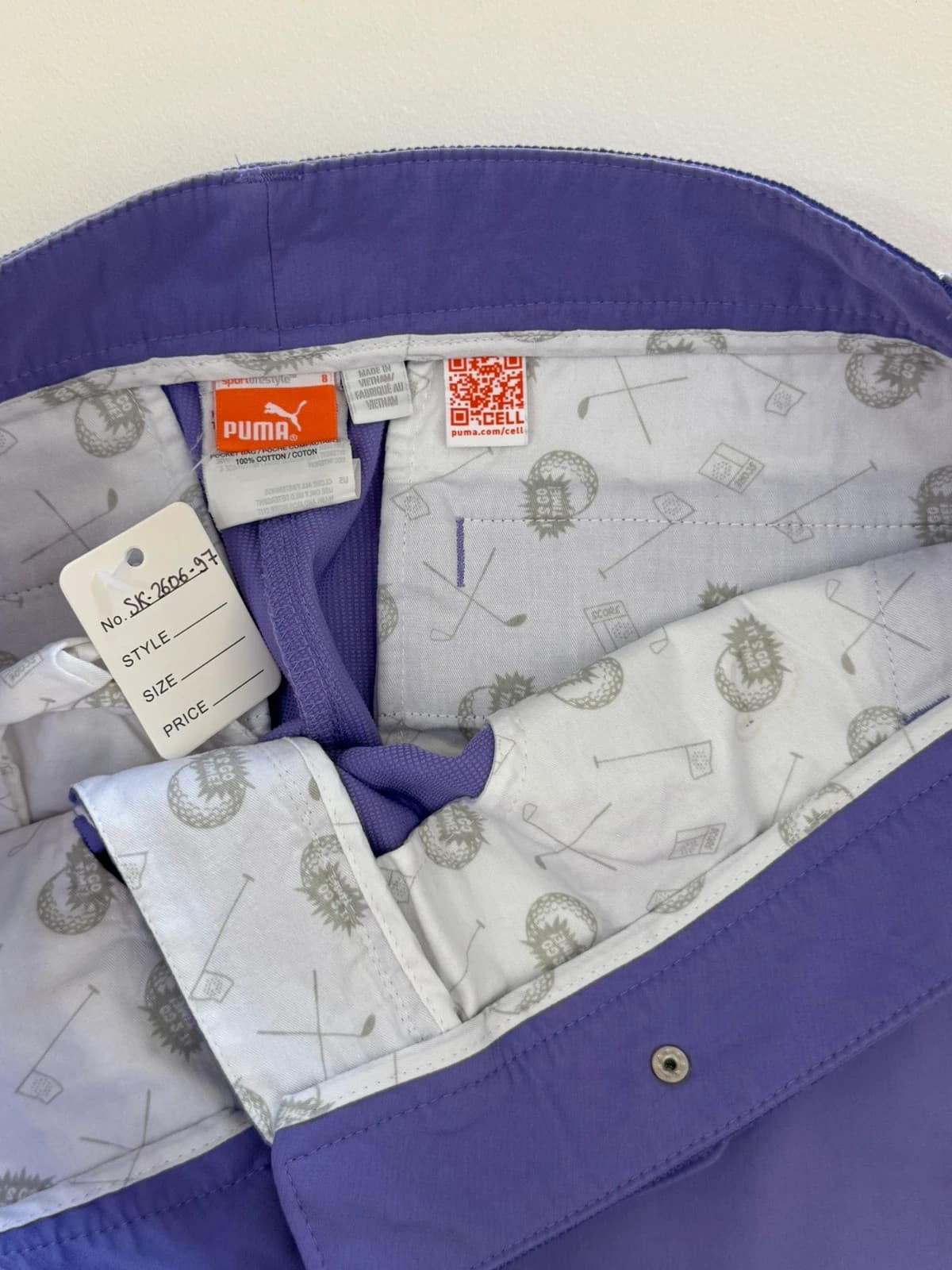 Short golf Puma Golf violet taille 42/XL - SK260697 - Photo 6/10