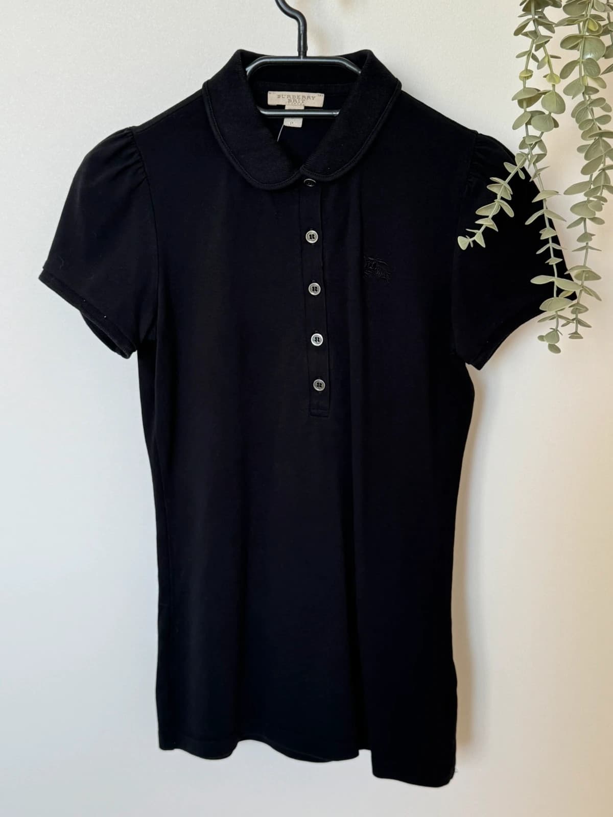 Polo piqué Burberry Brit noir femme manches bouffantes taille S - SK2606124 - Photo 2/11