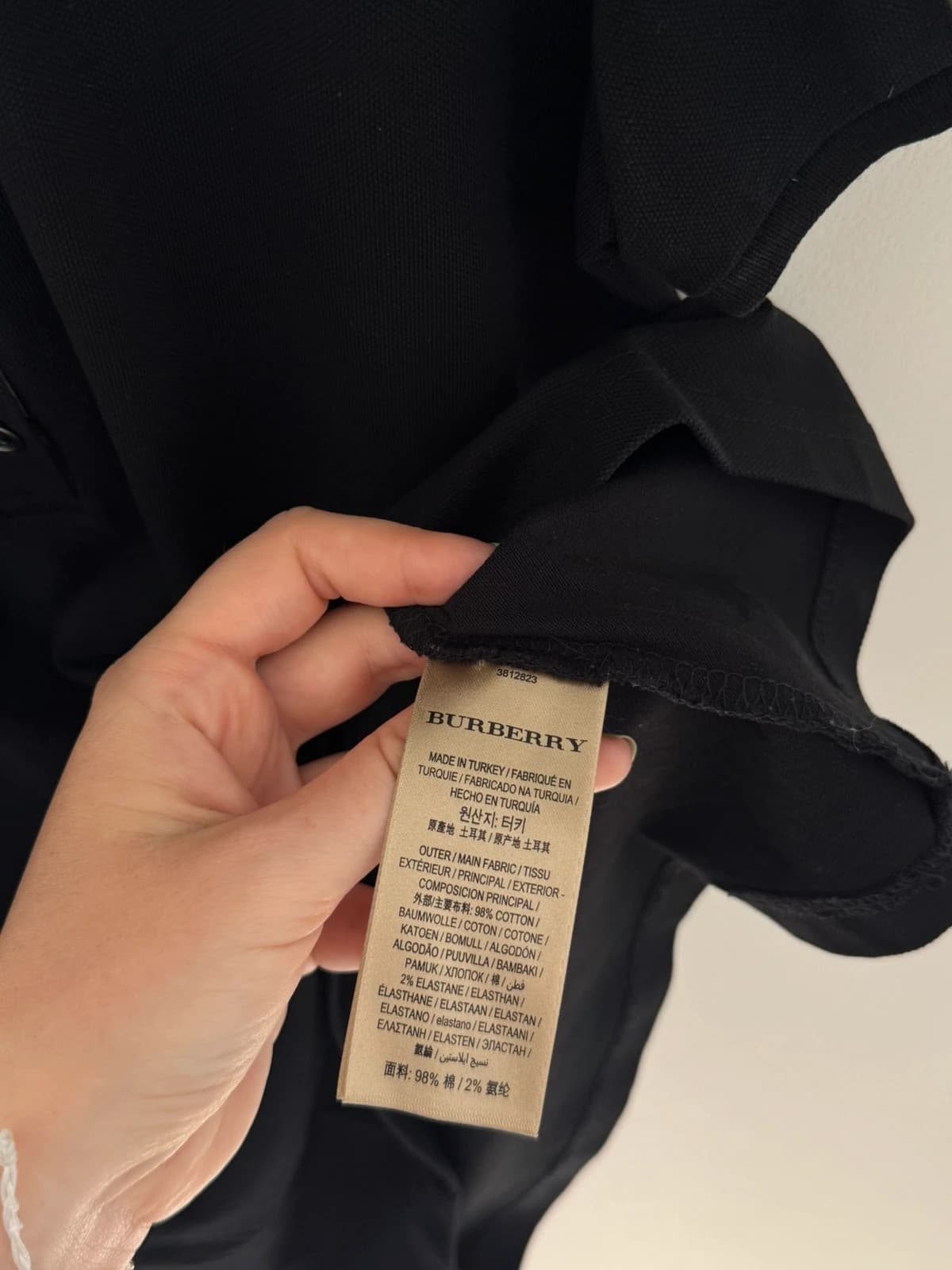 Polo piqué Burberry Brit noir femme manches bouffantes taille S - SK2606124 - Photo 7/11
