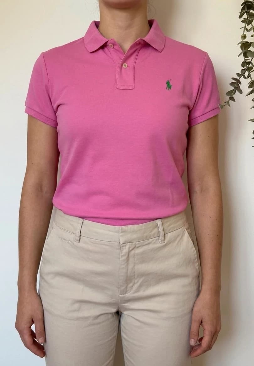 Polo jersey slim fit Ralph Lauren Sport rose taille L - SK2606109 - Photo 1/10