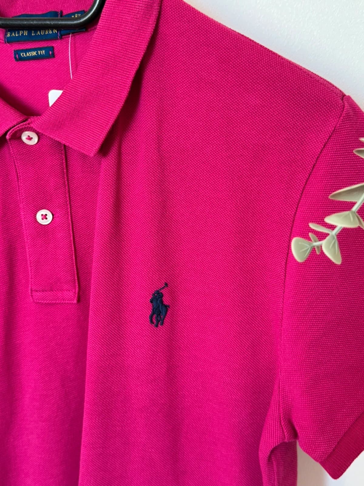 Polo piqué Ralph Lauren Classic Fit rose fuchsia taille L - SK260649 - Photo 4/9