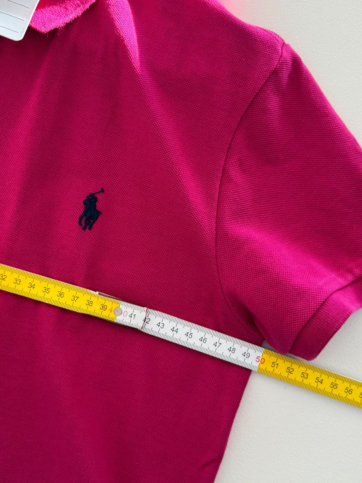 Polo piqué Ralph Lauren Classic Fit rose fuchsia taille L - SK260649 - Photo 8/9