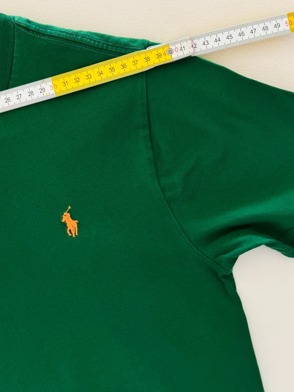 T-shirt Ralph Lauren vert logo pony orange taille XS - SK260692 - Photo 11/11