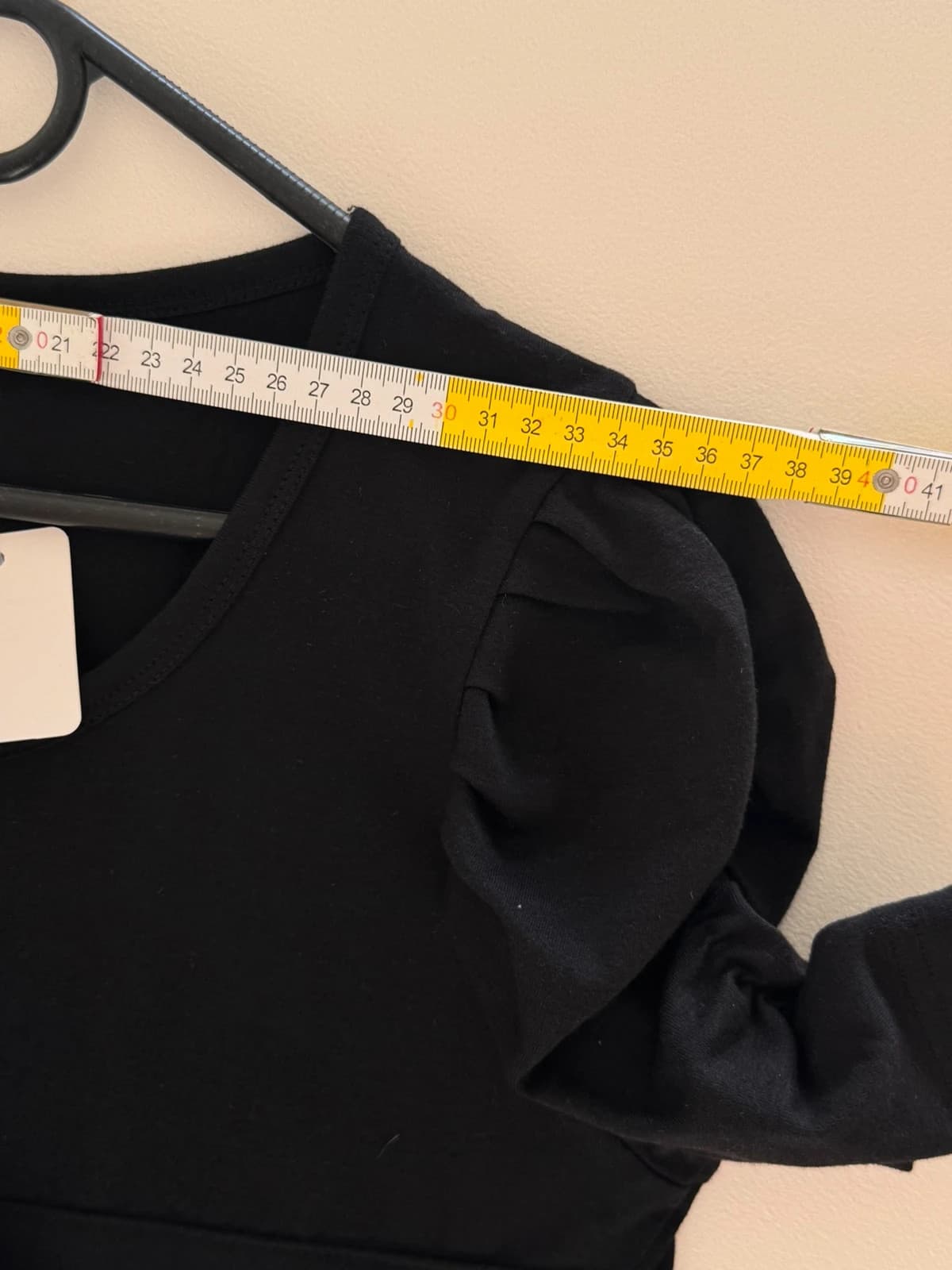 Top volanté dentelle Molly Bracken noir manches bouffantes taille XS/S - SC2606149 - Photo 10/11