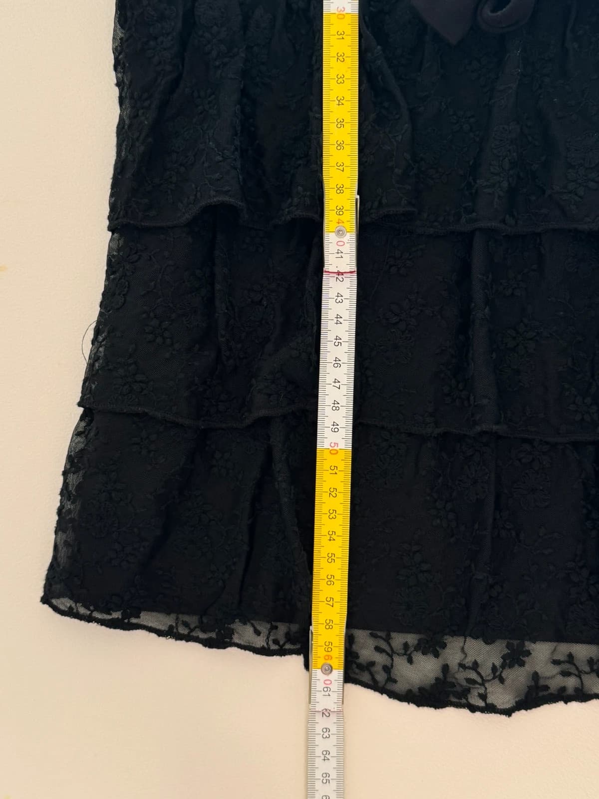 Top volanté dentelle Molly Bracken noir manches bouffantes taille XS/S - SC2606149 - Photo 11/11
