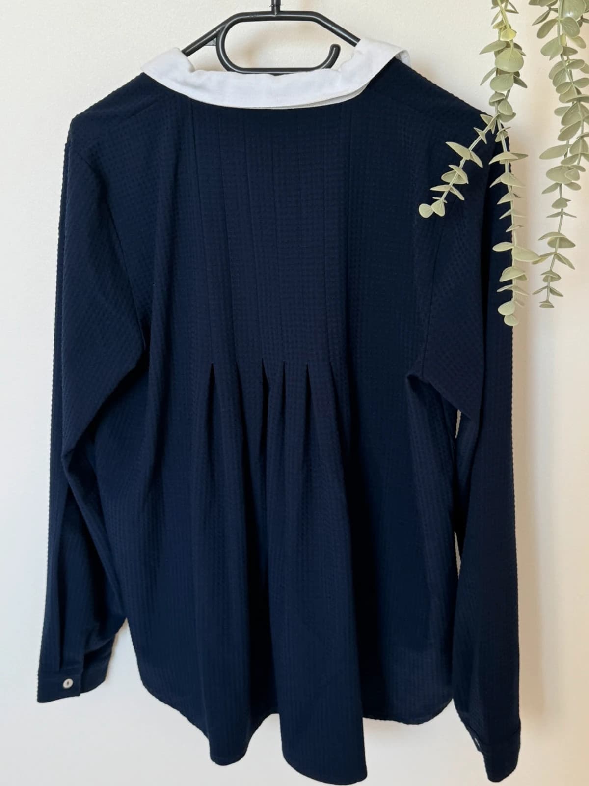 Blouse texturée Karl Marc John bleu marine col blanc taille M - SC2606144 - Photo 7/9