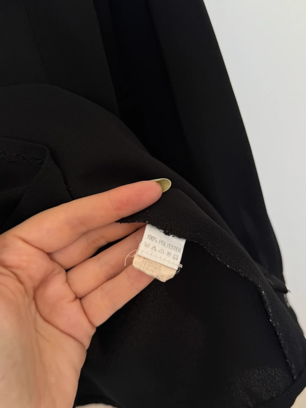 Chemise fluide brodée Cacharel noire cintrée taille 40/M - VM2606135 - Photo 7/10