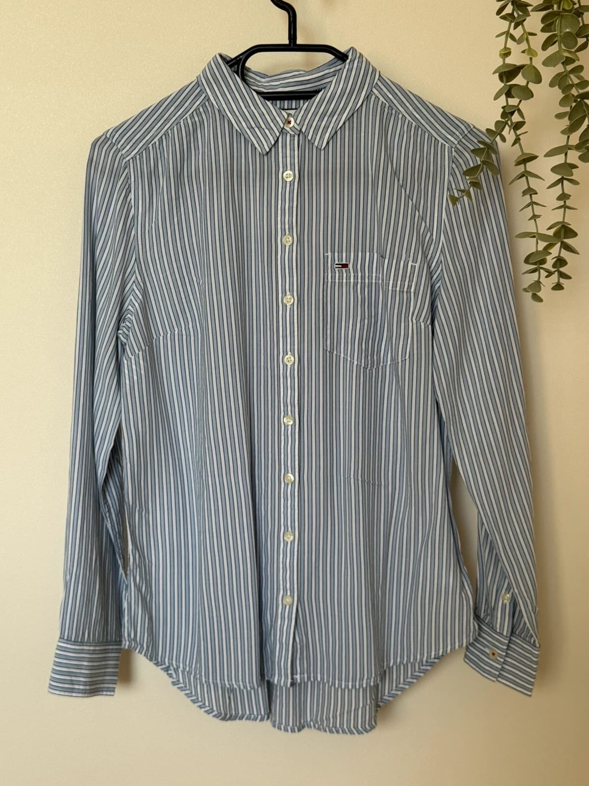 Chemise rayée Tommy Jeans bleu ciel blanc taille XS - SK260657 - Photo 2/9