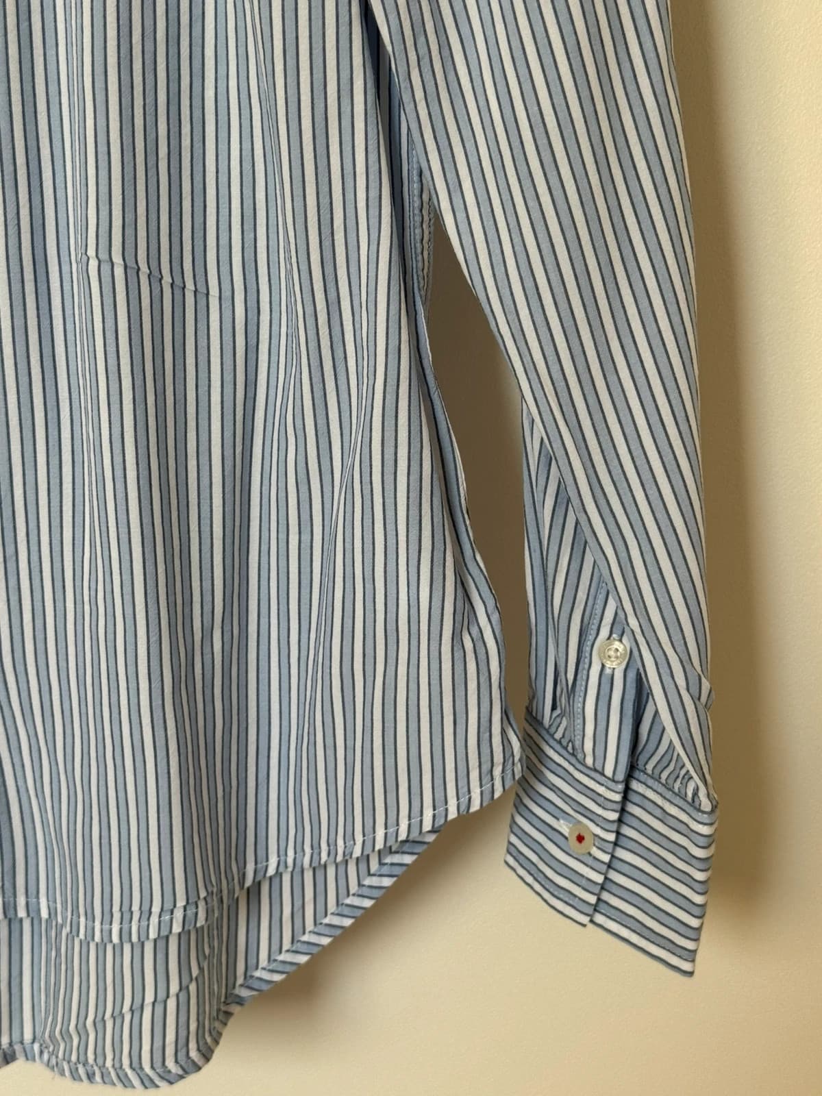 Chemise rayée Tommy Jeans bleu ciel blanc taille XS - SK260657 - Photo 4/9
