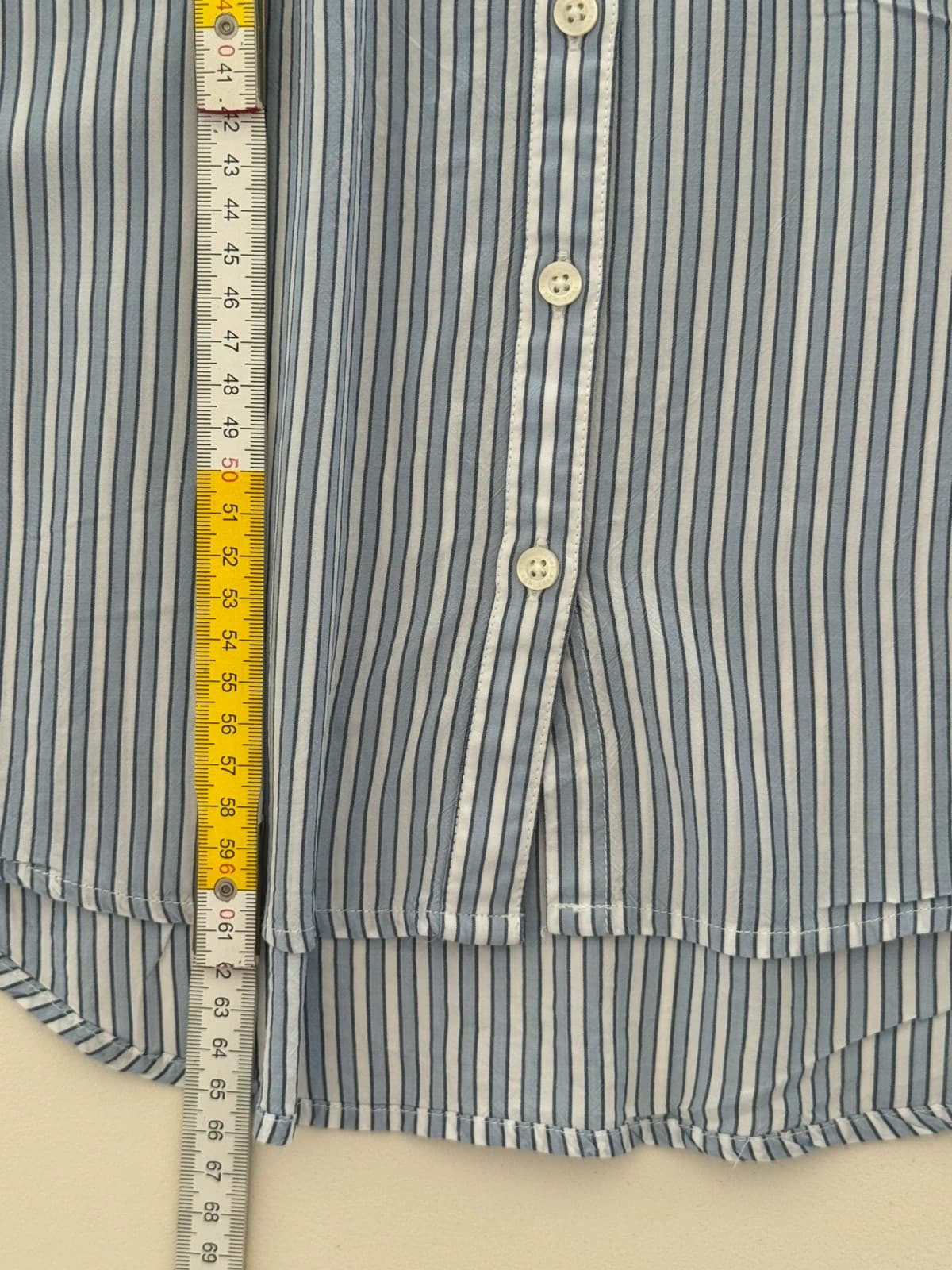 Chemise rayée Tommy Jeans bleu ciel blanc taille XS - SK260657 - Photo 9/9