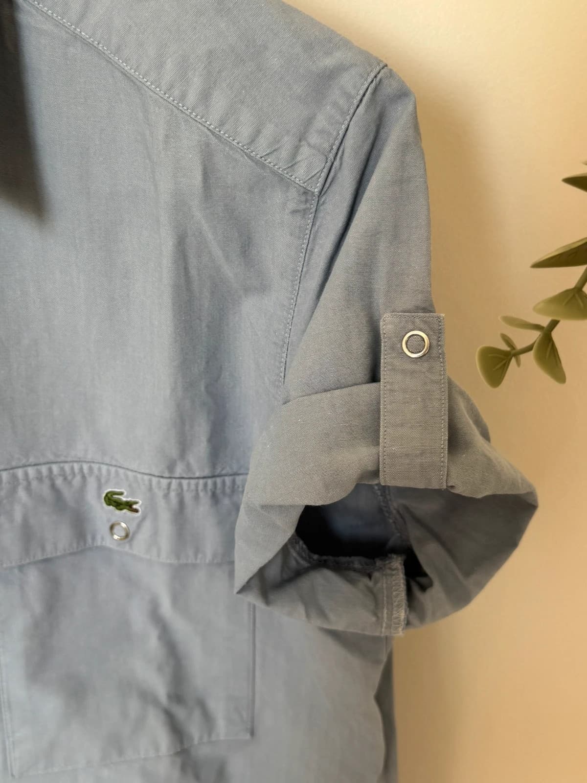 Chemise manches courtes Lacoste bleu gris taille 40/M - FP260182 - Photo 5/9