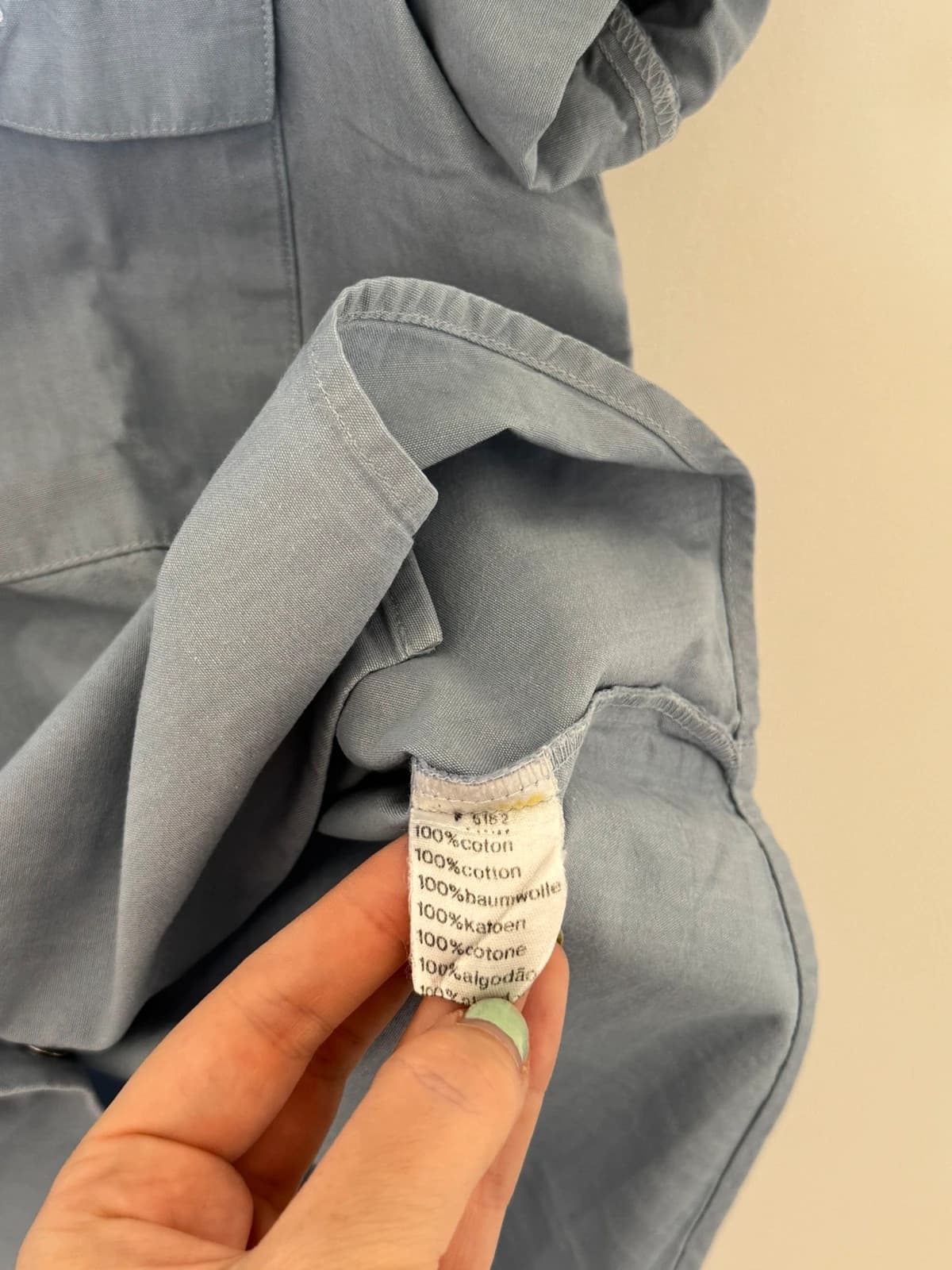 Chemise manches courtes Lacoste bleu gris taille 40/M - FP260182 - Photo 6/9