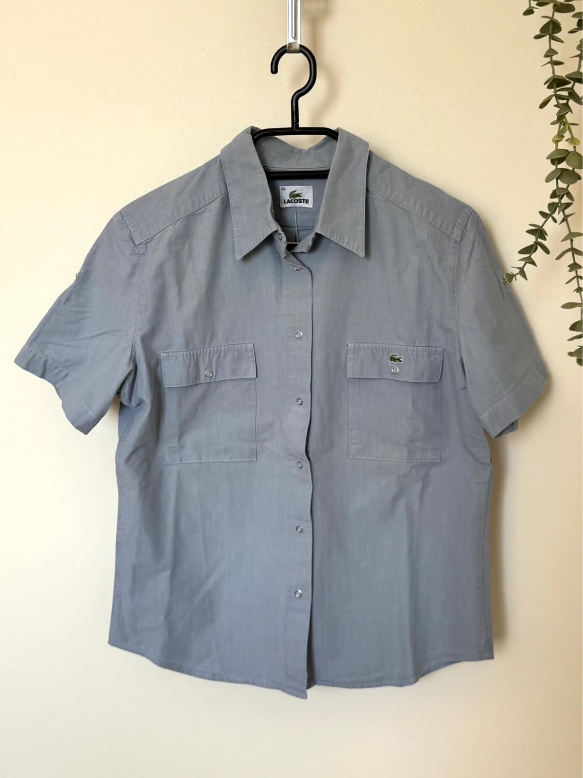 Chemise manches courtes Lacoste bleu gris taille 40/M - FP260182 - Photo 2/9