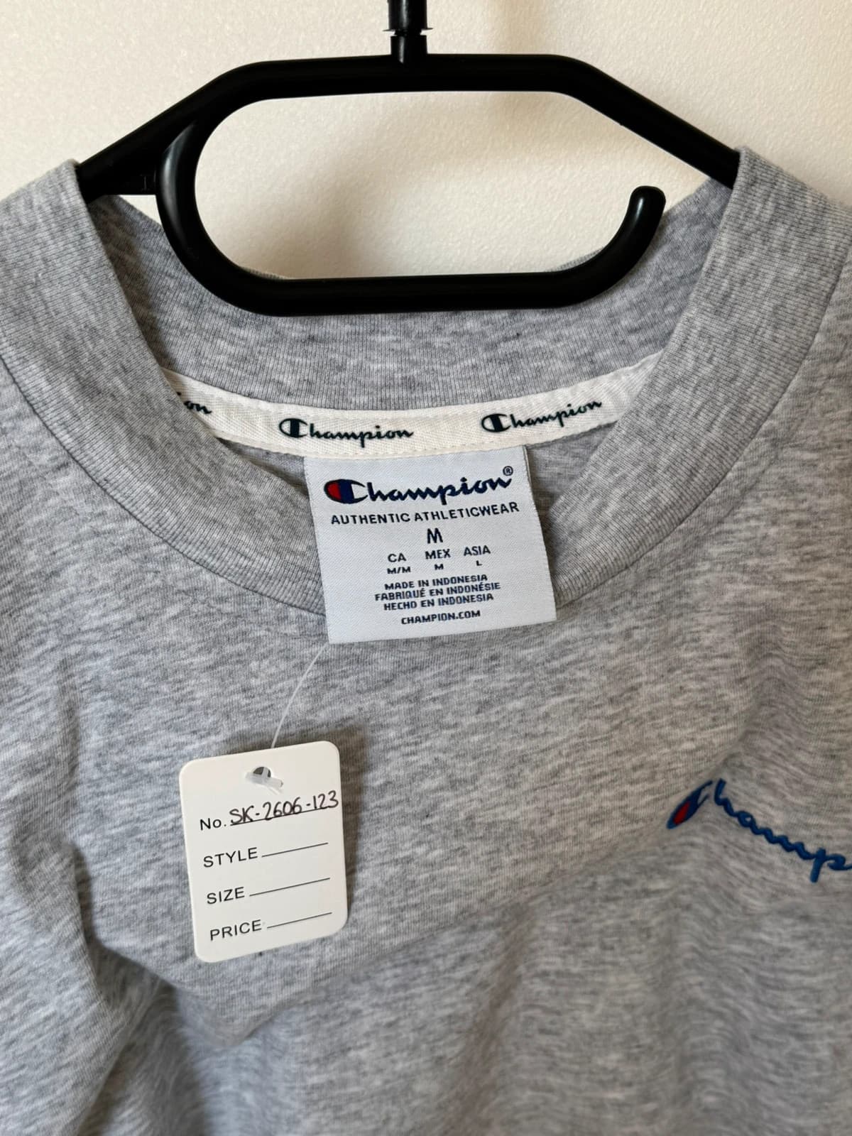 Débardeur Champion gris chiné brodé logo taille M - SK2606123 - Photo 3/9