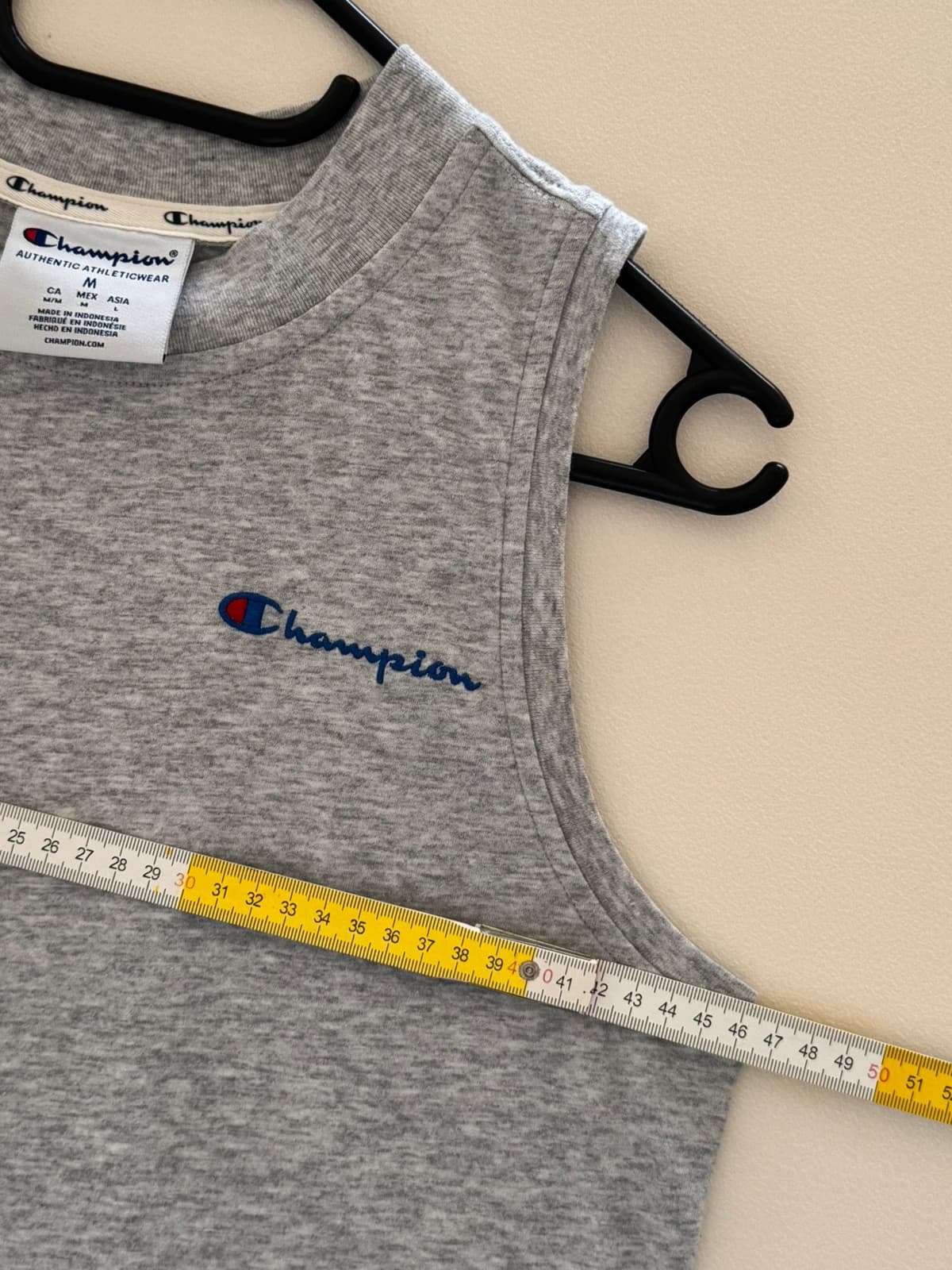 Débardeur Champion gris chiné brodé logo taille M - SK2606123 - Photo 8/9