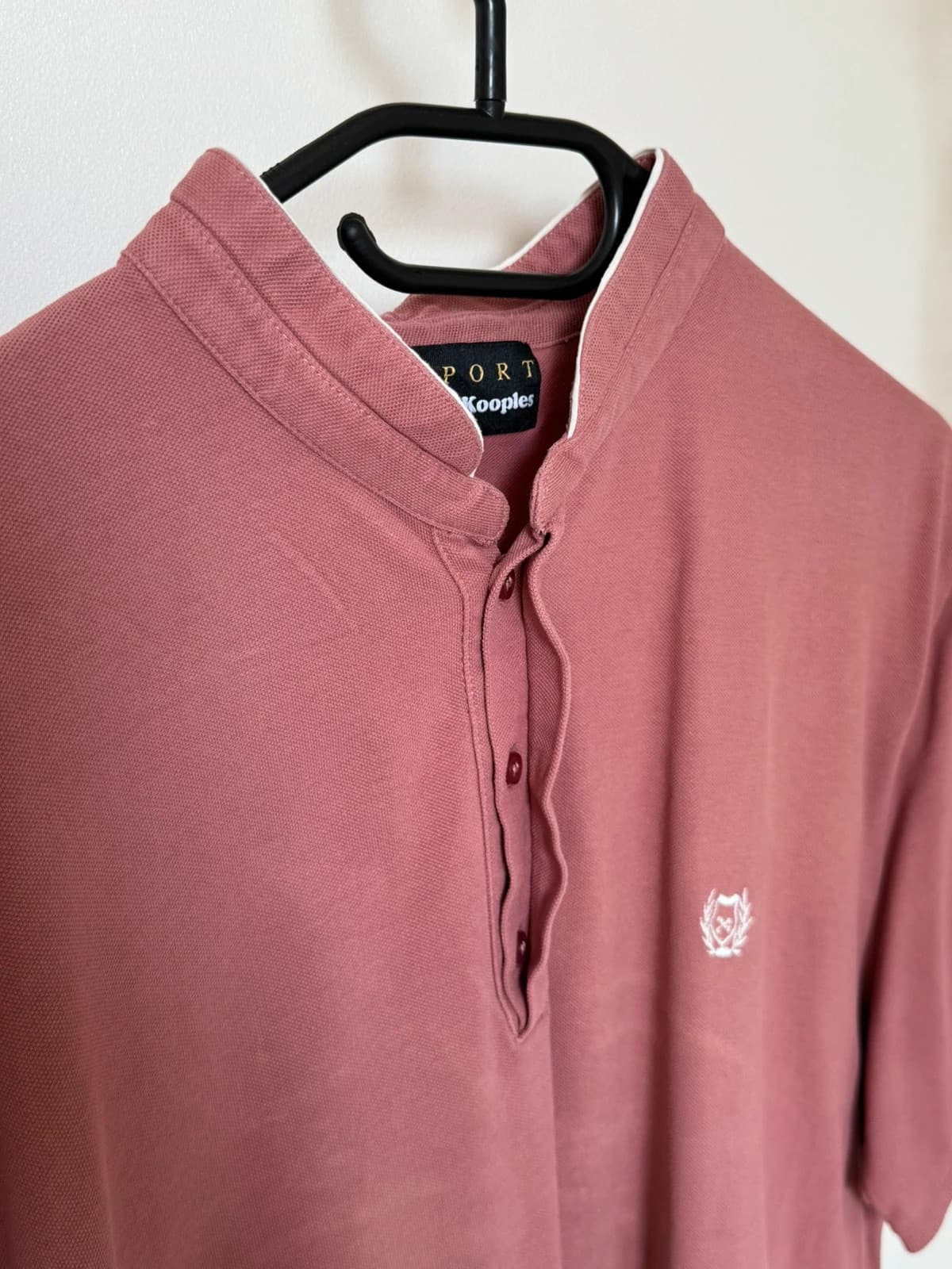 Polo piqué col mao The Kooples rose délavé taille XL - SK260647 - Photo 4/11