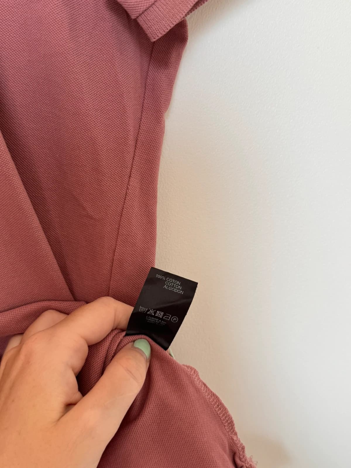 Polo piqué col mao The Kooples rose délavé taille XL - SK260647 - Photo 7/11