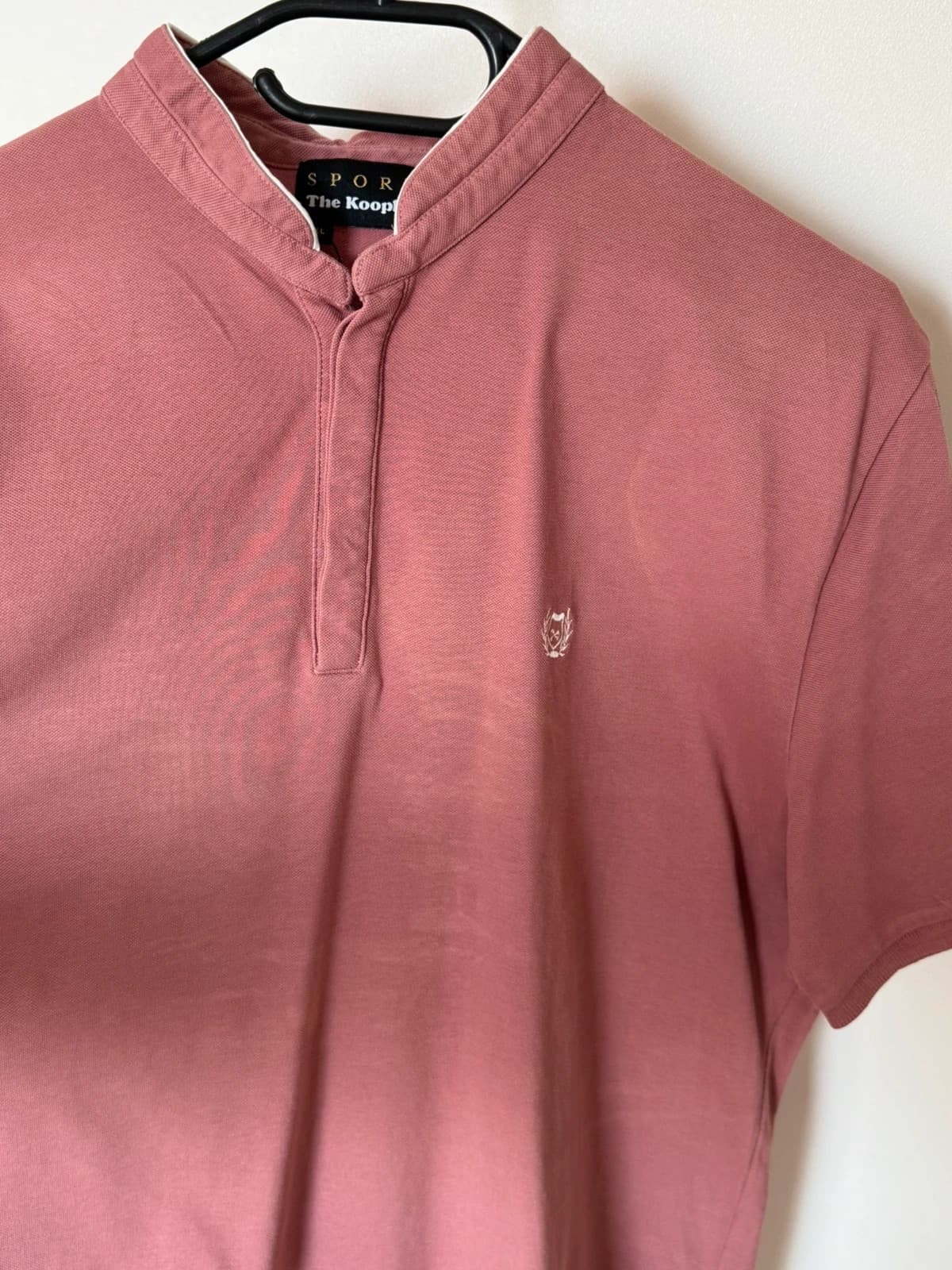 Polo piqué col mao The Kooples rose délavé taille XL - SK260647 - Photo 9/11