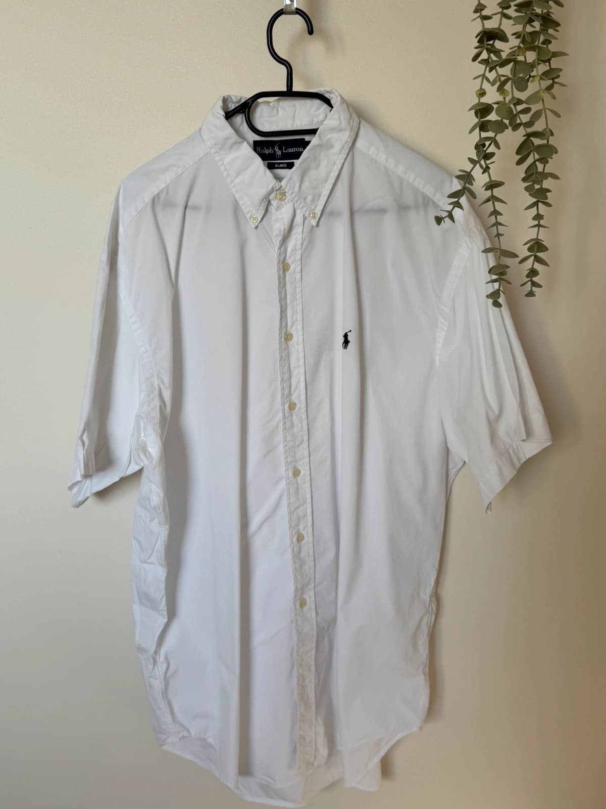 Chemise Oxford Ralph Lauren blanche manches courtes Blake ample taille XL - SK260613 - Photo 2/7