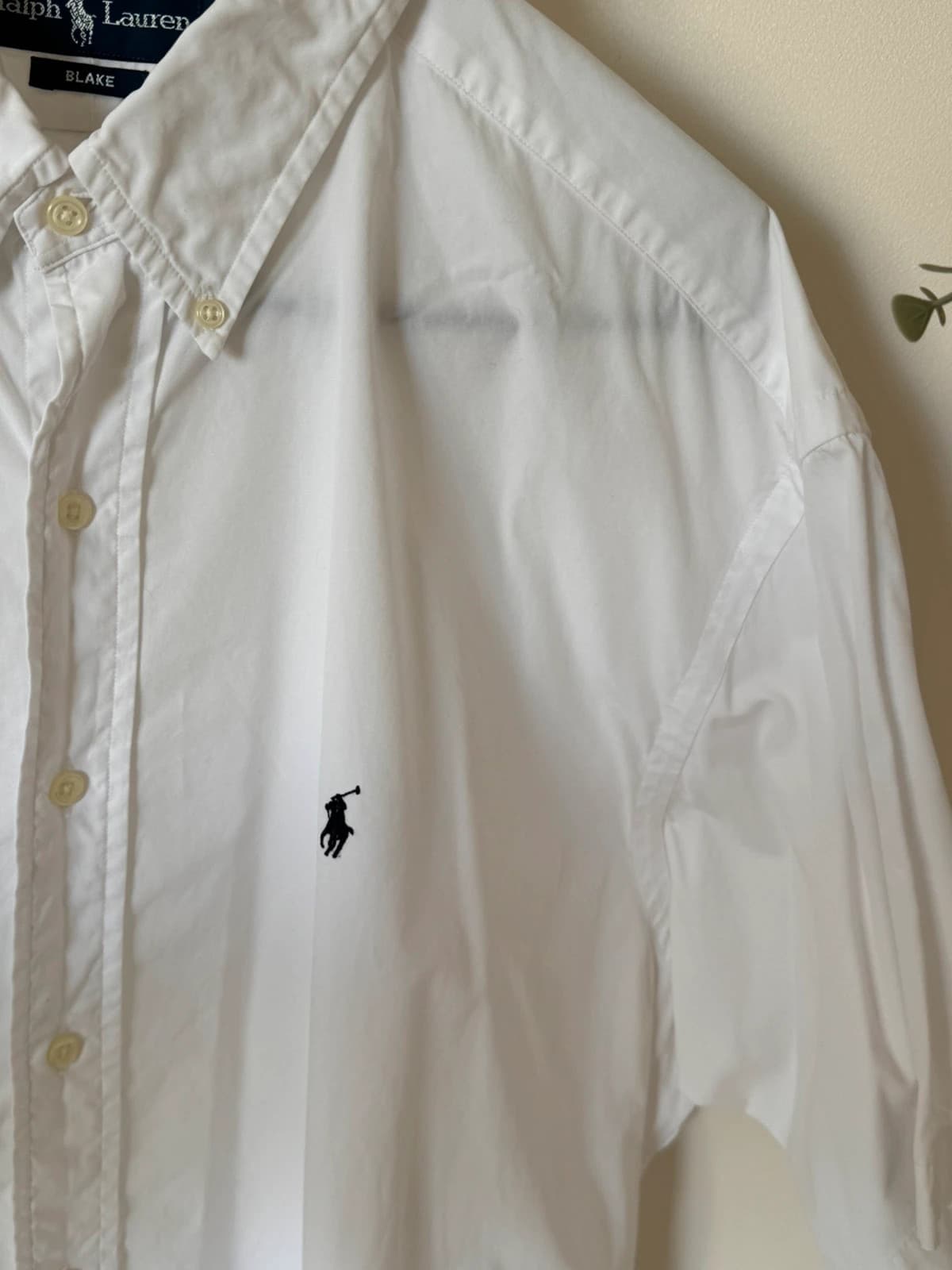Chemise Oxford Ralph Lauren blanche manches courtes Blake ample taille XL - SK260613 - Photo 4/7