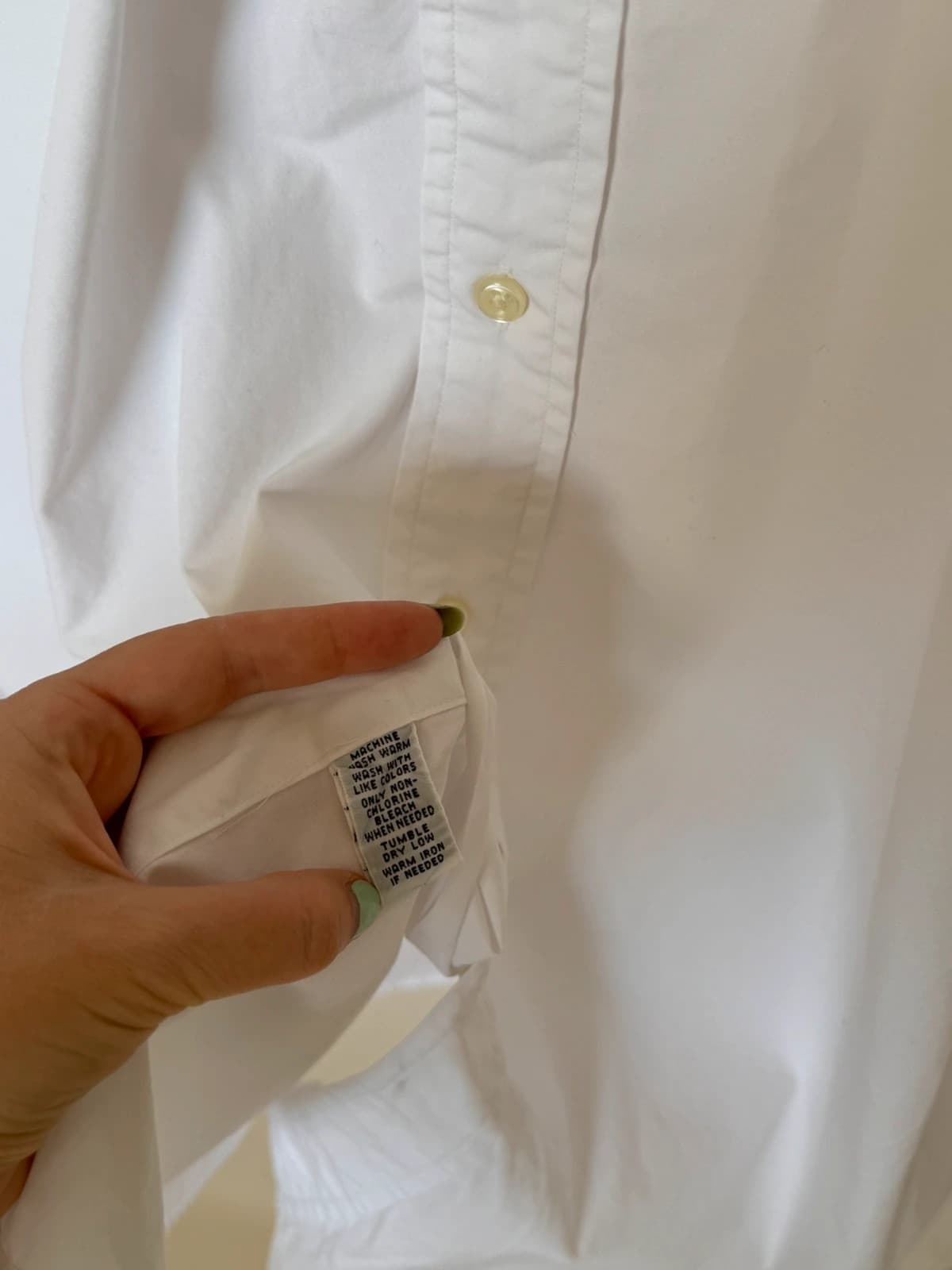 Chemise Oxford Ralph Lauren blanche manches courtes Blake ample taille XL - SK260613 - Photo 5/7