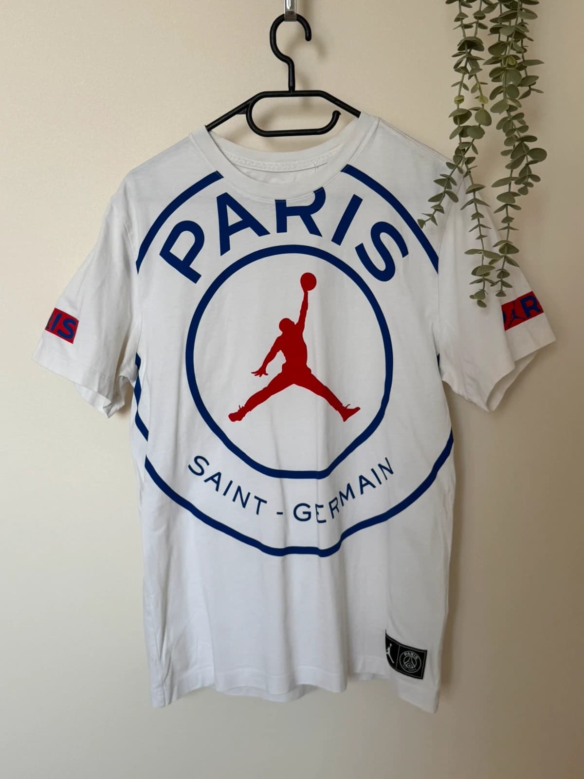 T-shirt Nike Jordan x Paris Saint-Germain blanc logo géant taille M - VM2606131 - Photo 2/11