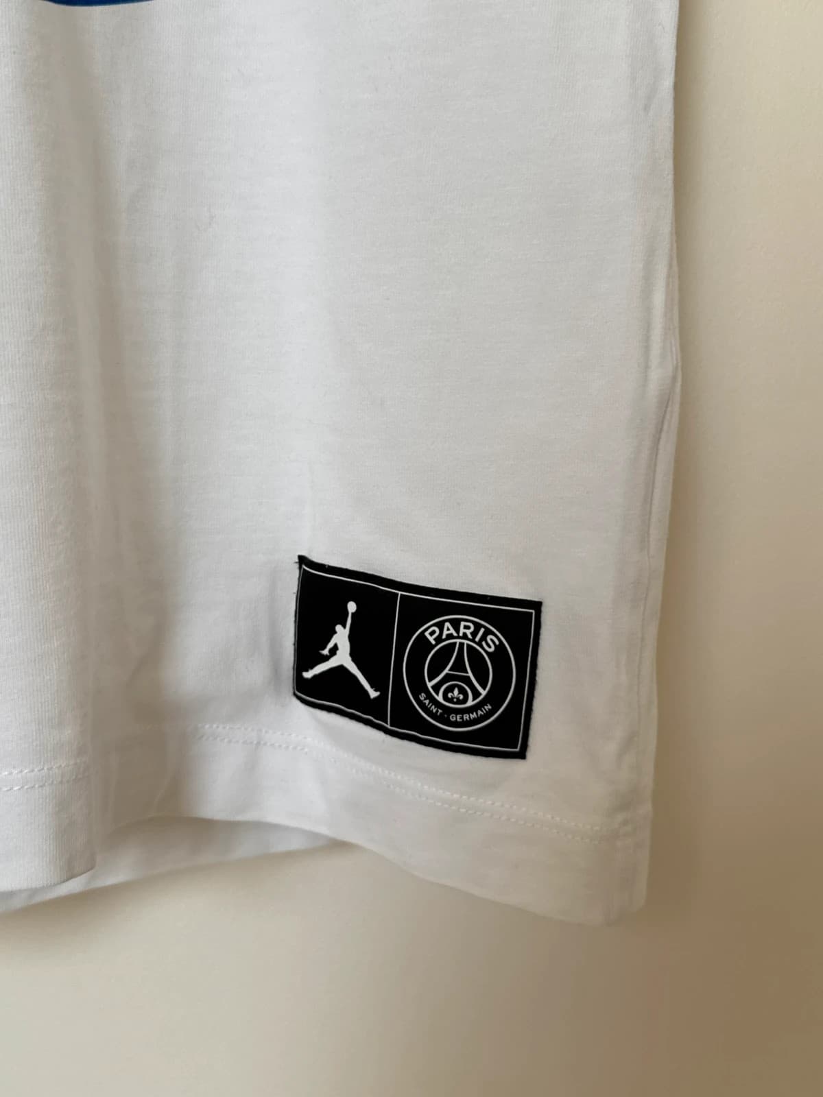 T-shirt Nike Jordan x Paris Saint-Germain blanc logo géant taille M - VM2606131 - Photo 4/11