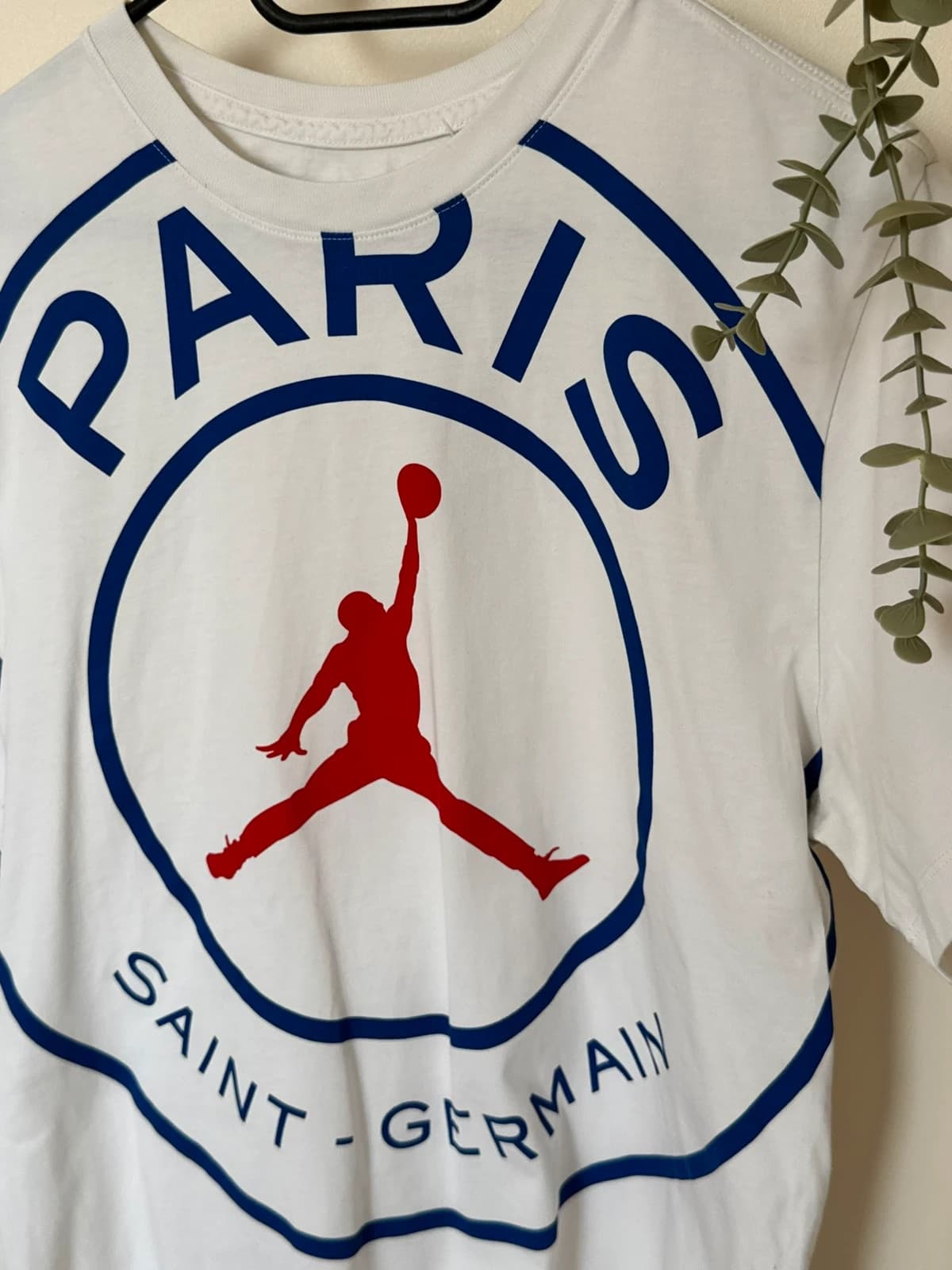 T-shirt Nike Jordan x Paris Saint-Germain blanc logo géant taille M - VM2606131 - Photo 5/11