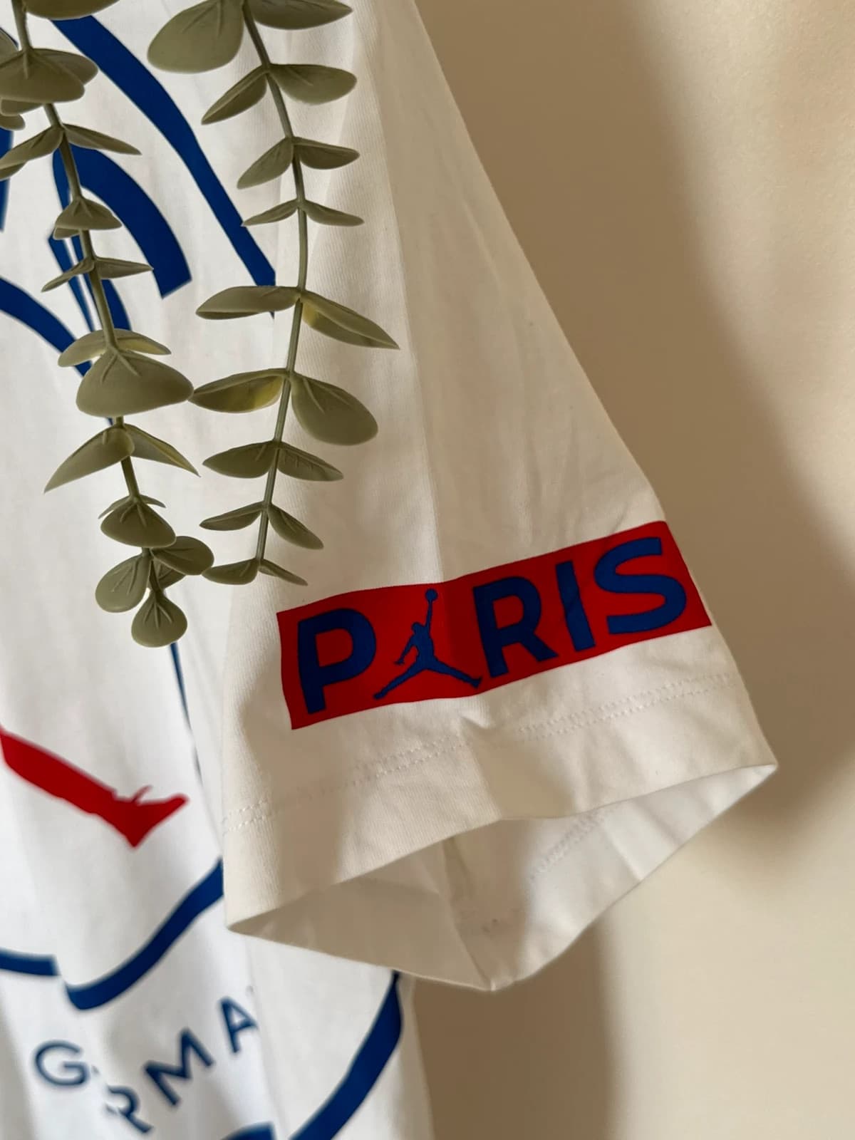 T-shirt Nike Jordan x Paris Saint-Germain blanc logo géant taille M - VM2606131 - Photo 6/11