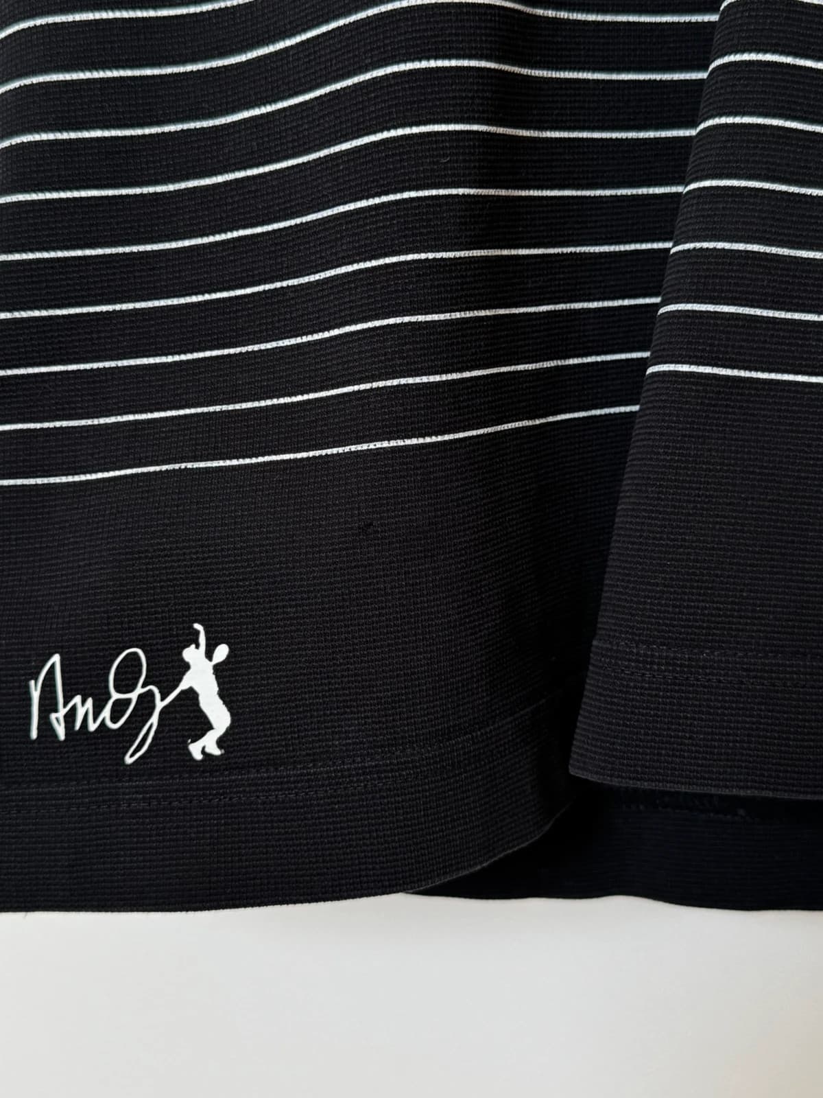 T-shirt Lacoste Andy Roddick rayé noir blanc rouge taille 3/S - SK2606121 - Photo 9/12