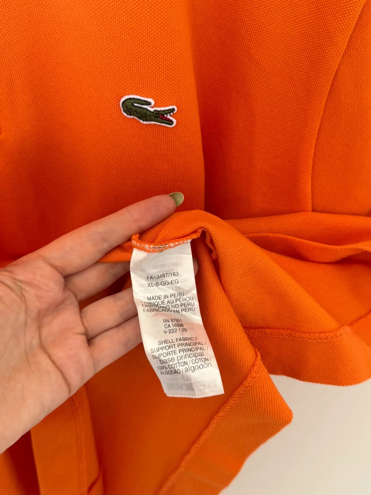 Polo piqué classic fit Lacoste orange taille 6/XL - PP2603342 - Photo 5/9