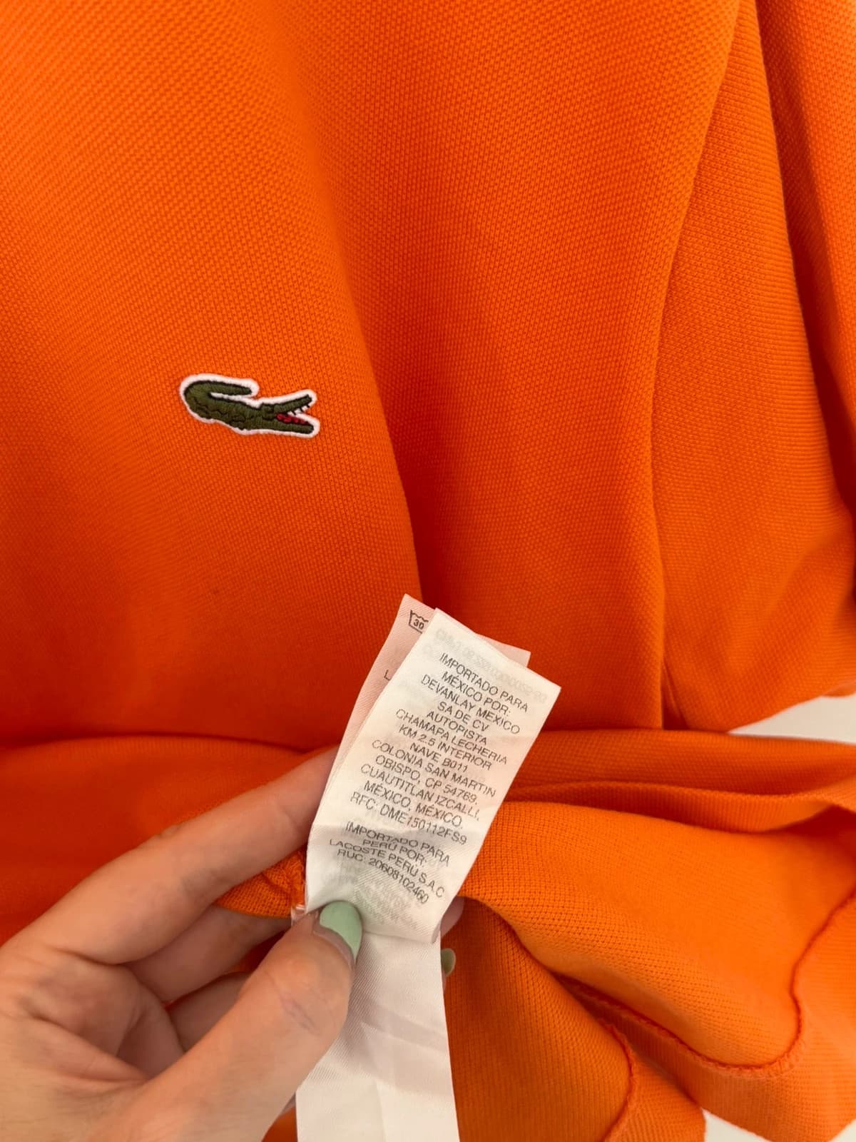 Polo piqué classic fit Lacoste orange taille 6/XL - PP2603342 - Photo 6/9