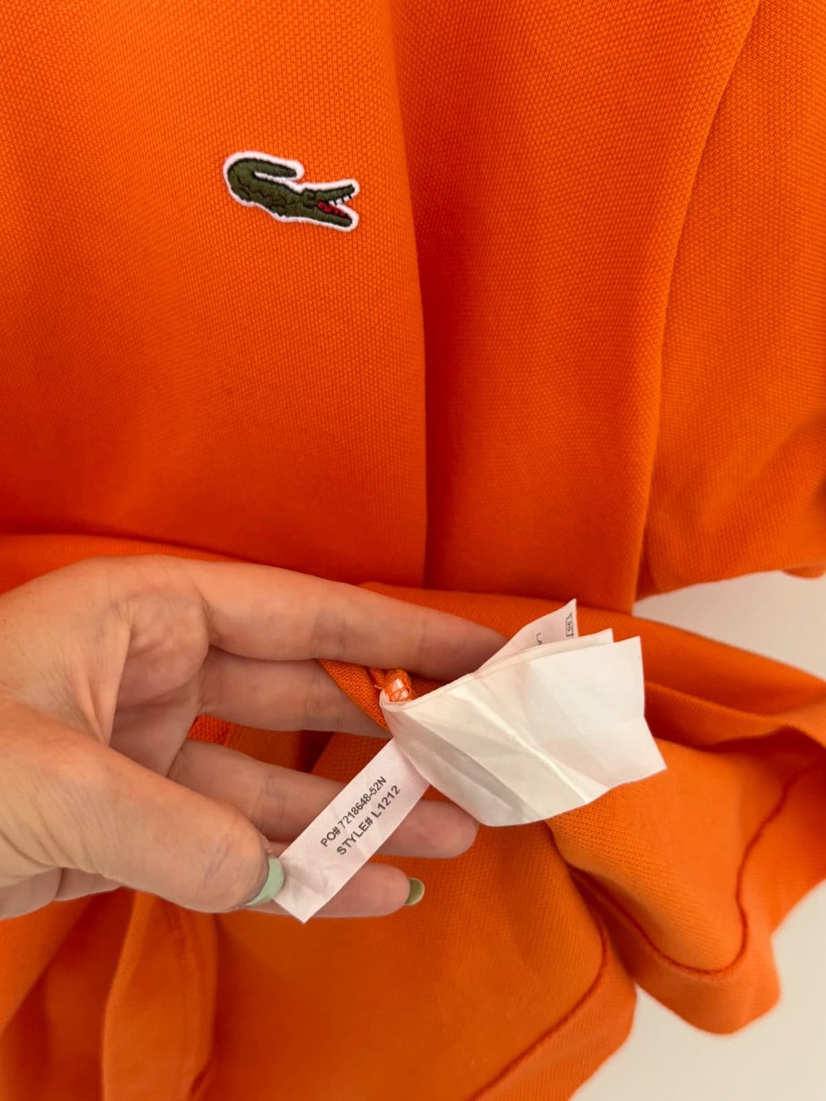 Polo piqué classic fit Lacoste orange taille 6/XL - PP2603342 - Photo 7/9