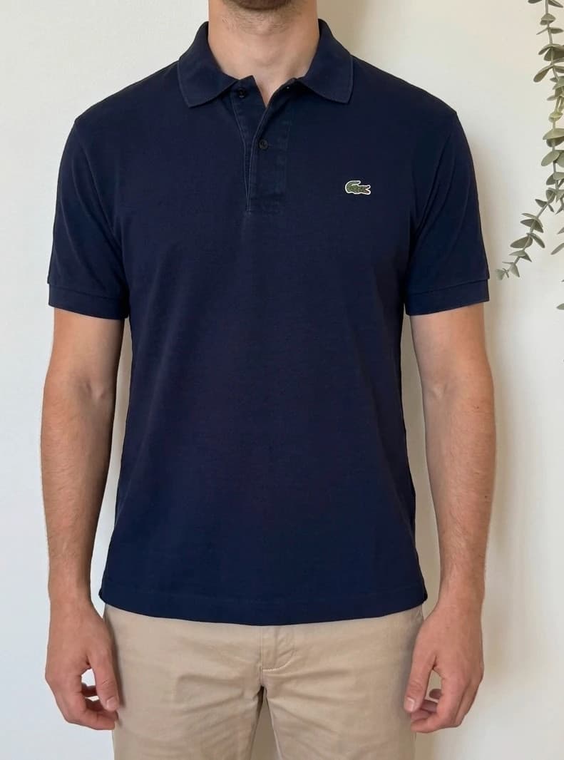 Polo piqué Lacoste bleu marine coupe large taille 6/XL - PP2603421 - Photo 1/9
