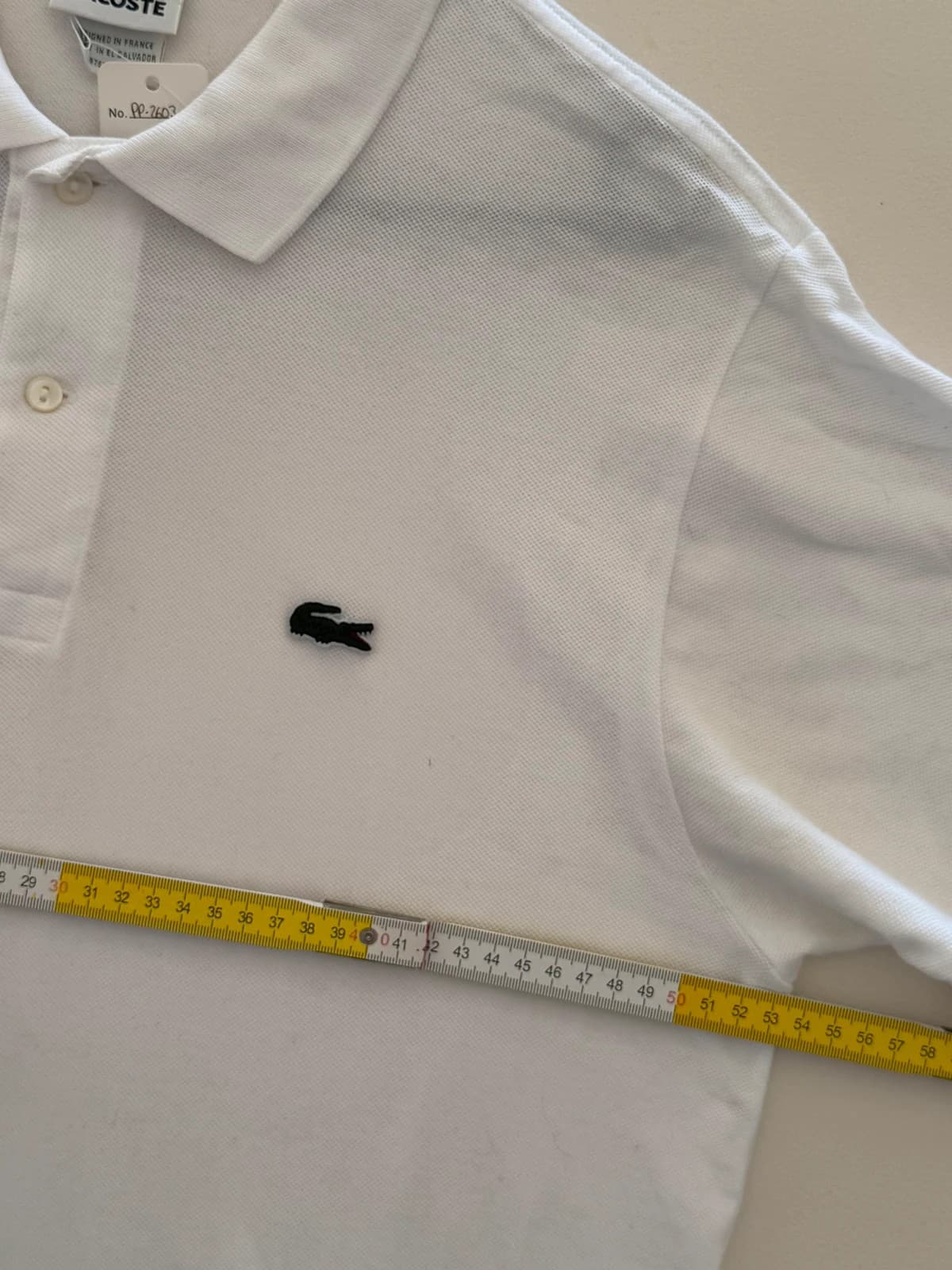 Polo piqué Lacoste blanc taille 6/L XL - PP2603363 - Photo 7/8