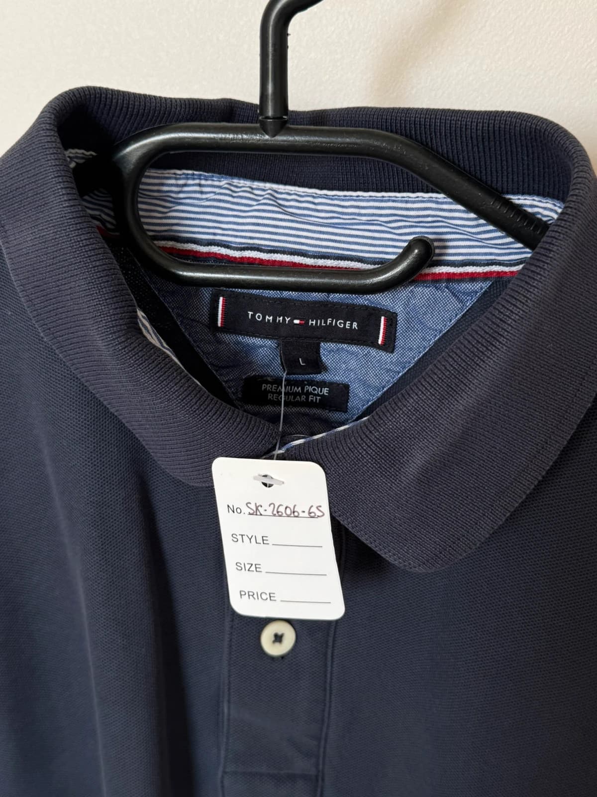 Polo piqué Tommy Hilfiger Premium Piqué Regular Fit bleu marine taille L - SC-2606-65 - Photo 3/11