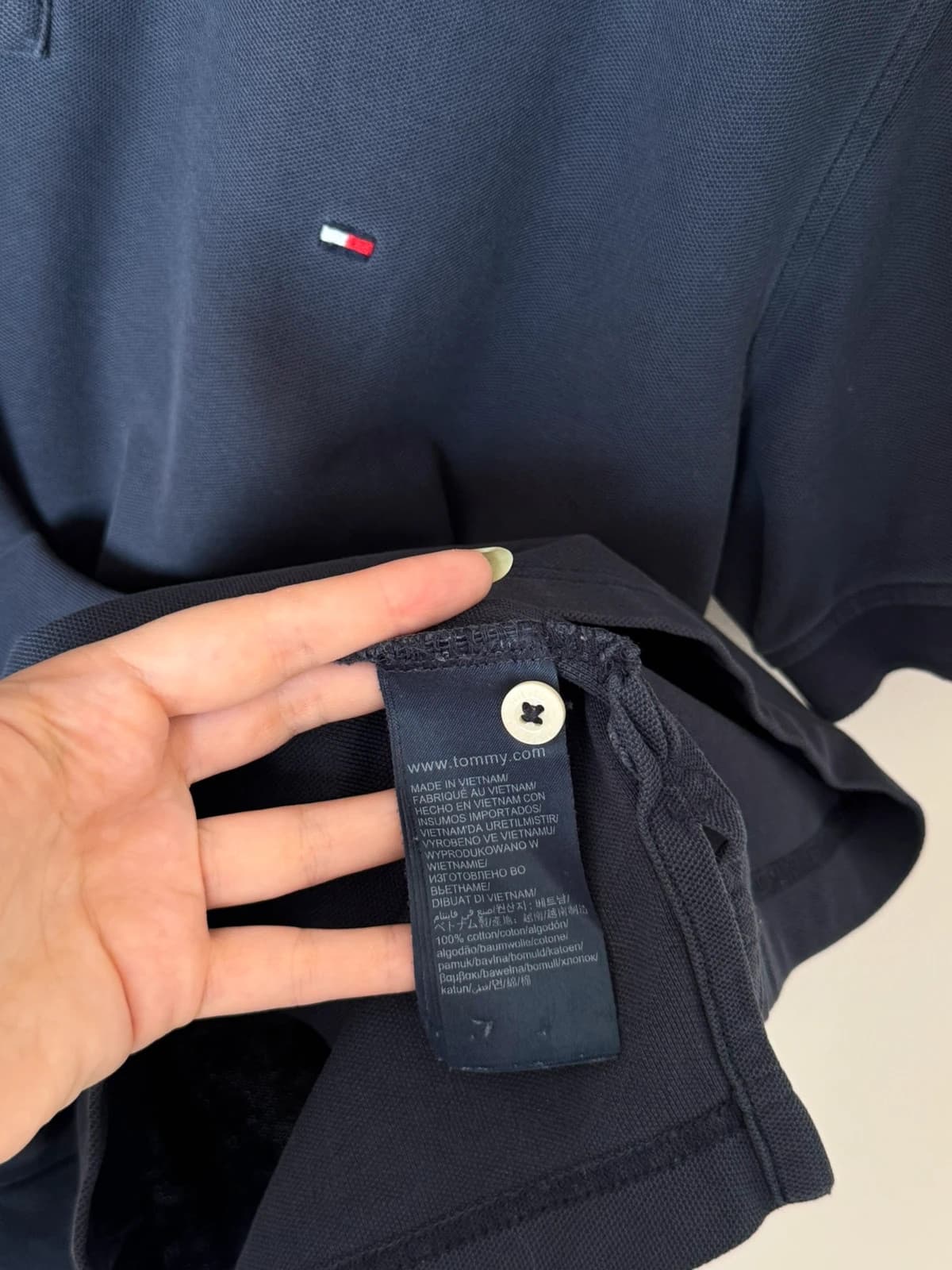 Polo piqué Tommy Hilfiger Premium Piqué Regular Fit bleu marine taille L - SC-2606-65 - Photo 6/11