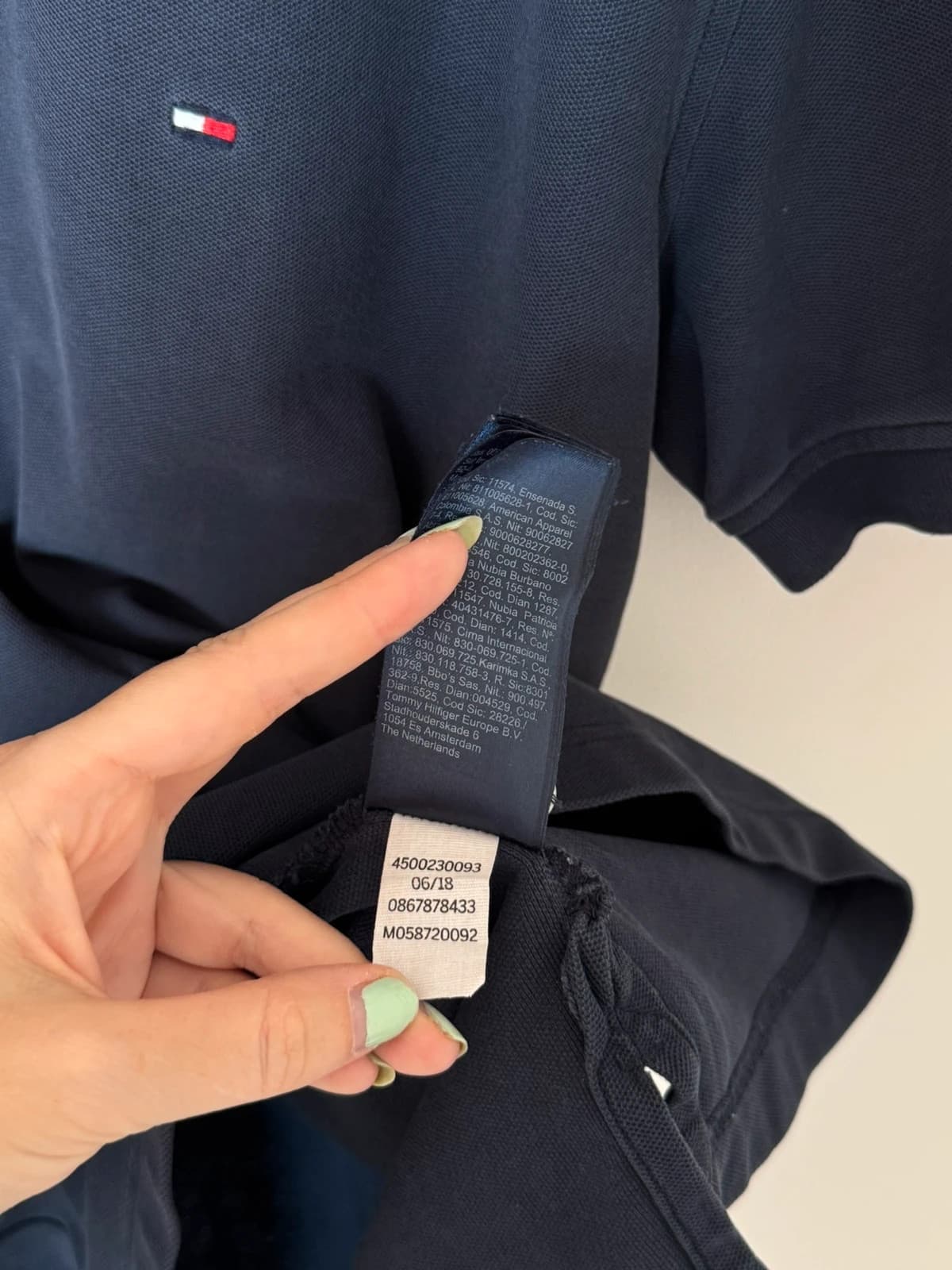 Polo piqué Tommy Hilfiger Premium Piqué Regular Fit bleu marine taille L - SC-2606-65 - Photo 7/11