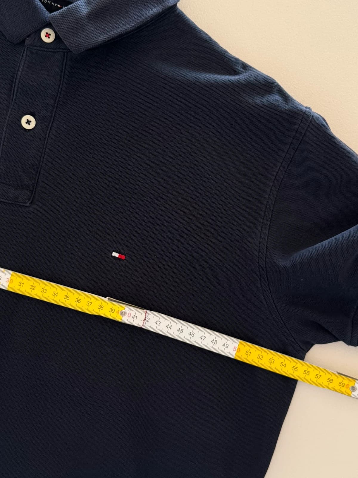 Polo piqué Tommy Hilfiger Premium Piqué Regular Fit bleu marine taille L - SC-2606-65 - Photo 10/11