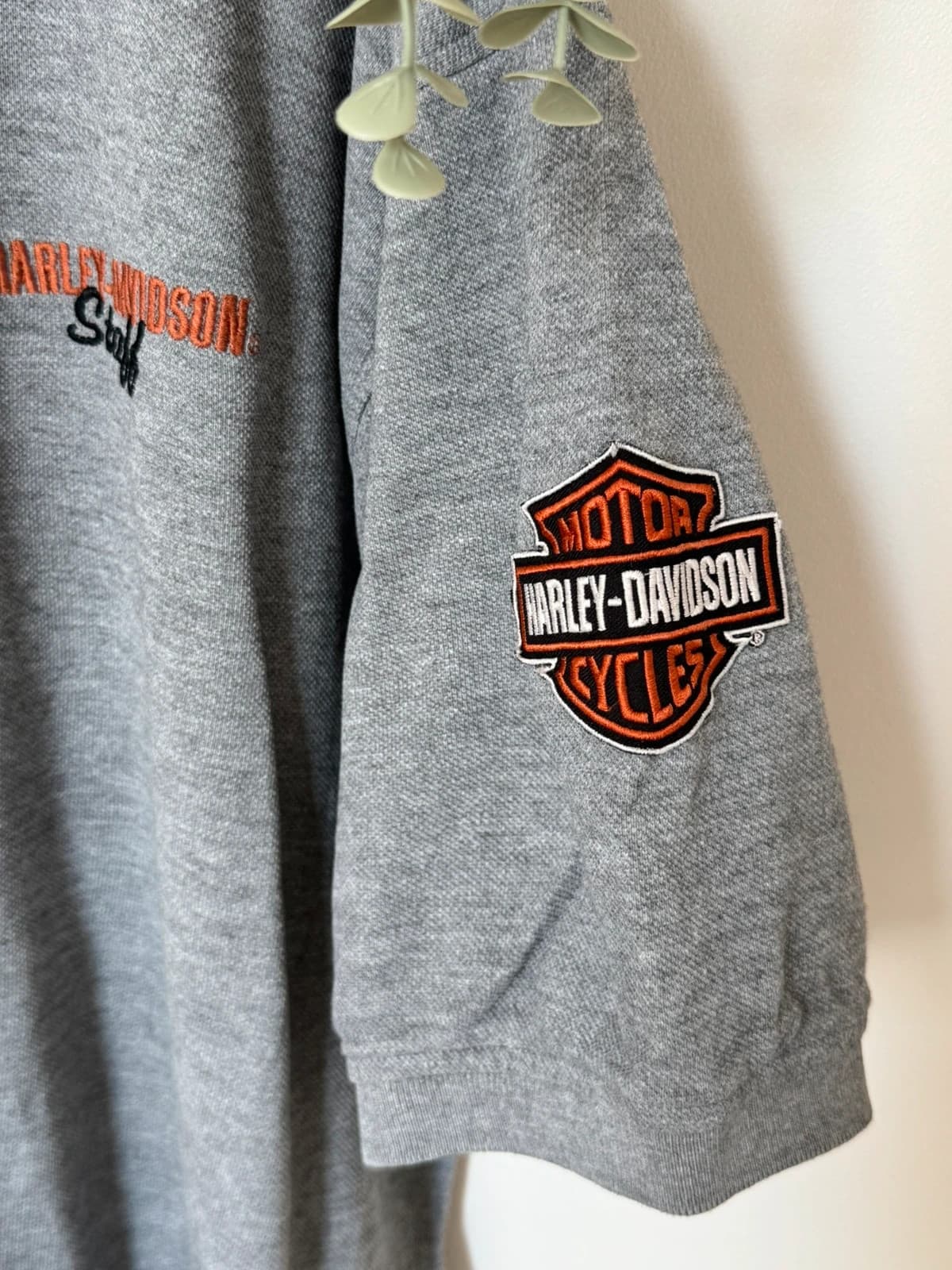 Polo piqué Harley-Davidson gris chiné Staff Buell taille 2XL - SC2606141 - Photo 4/13
