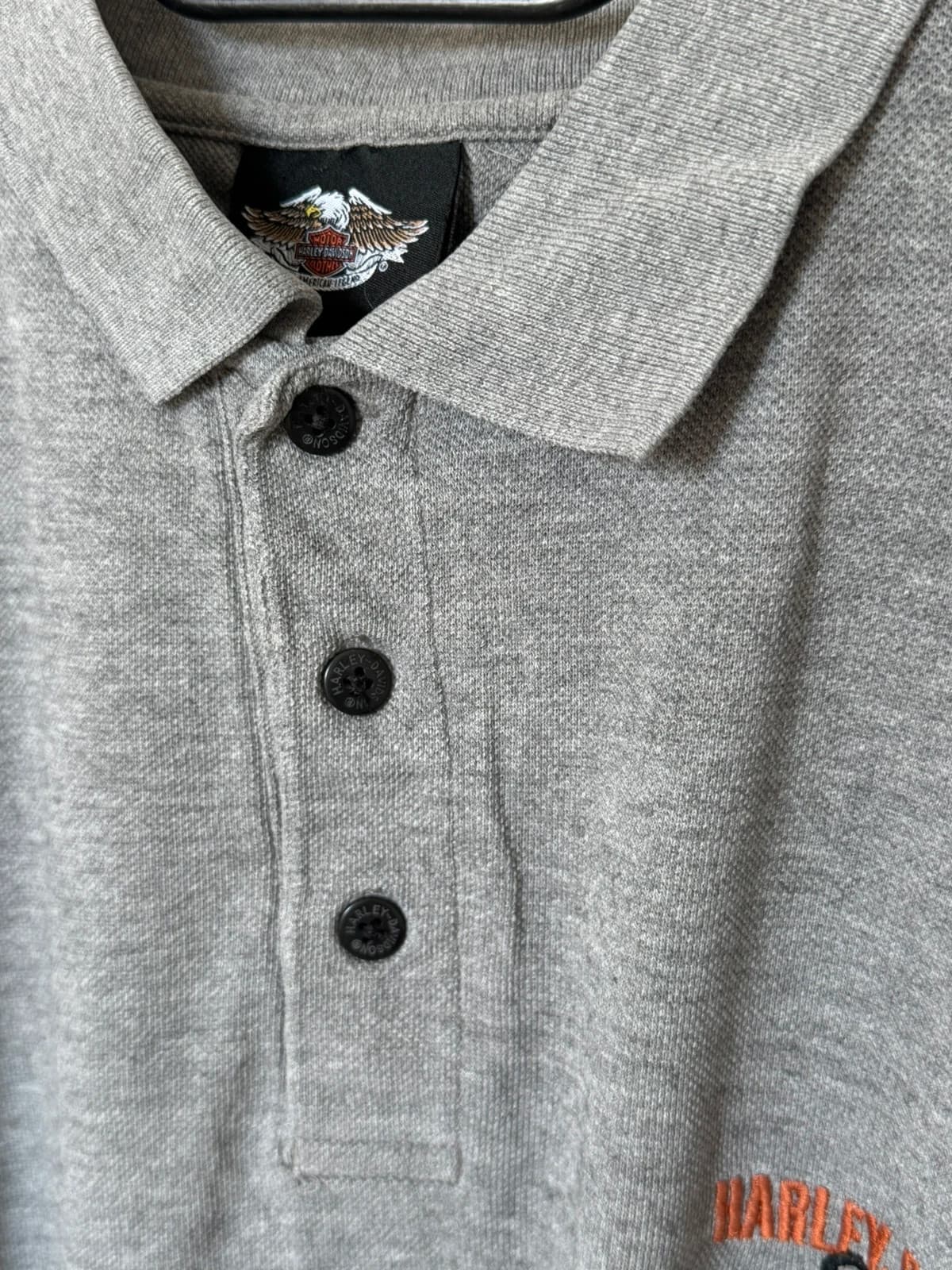 Polo piqué Harley-Davidson gris chiné Staff Buell taille 2XL - SC2606141 - Photo 6/13