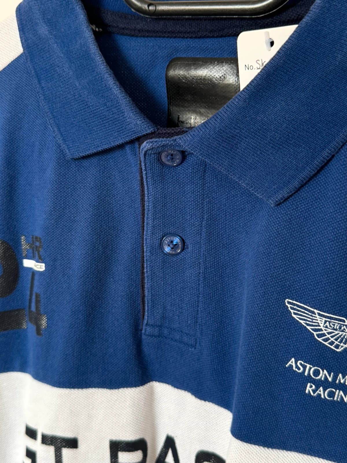 Polo piqué Hackett bleu Aston Martin Racing GT Team taille L - SK2606119 - Photo 6/10