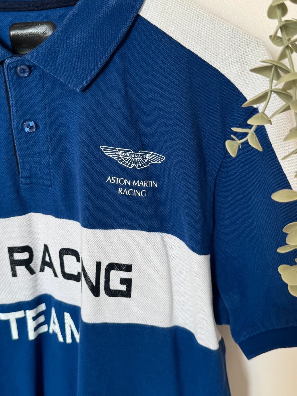 Polo piqué Hackett bleu Aston Martin Racing GT Team taille L - SK2606119 - Photo 4/10