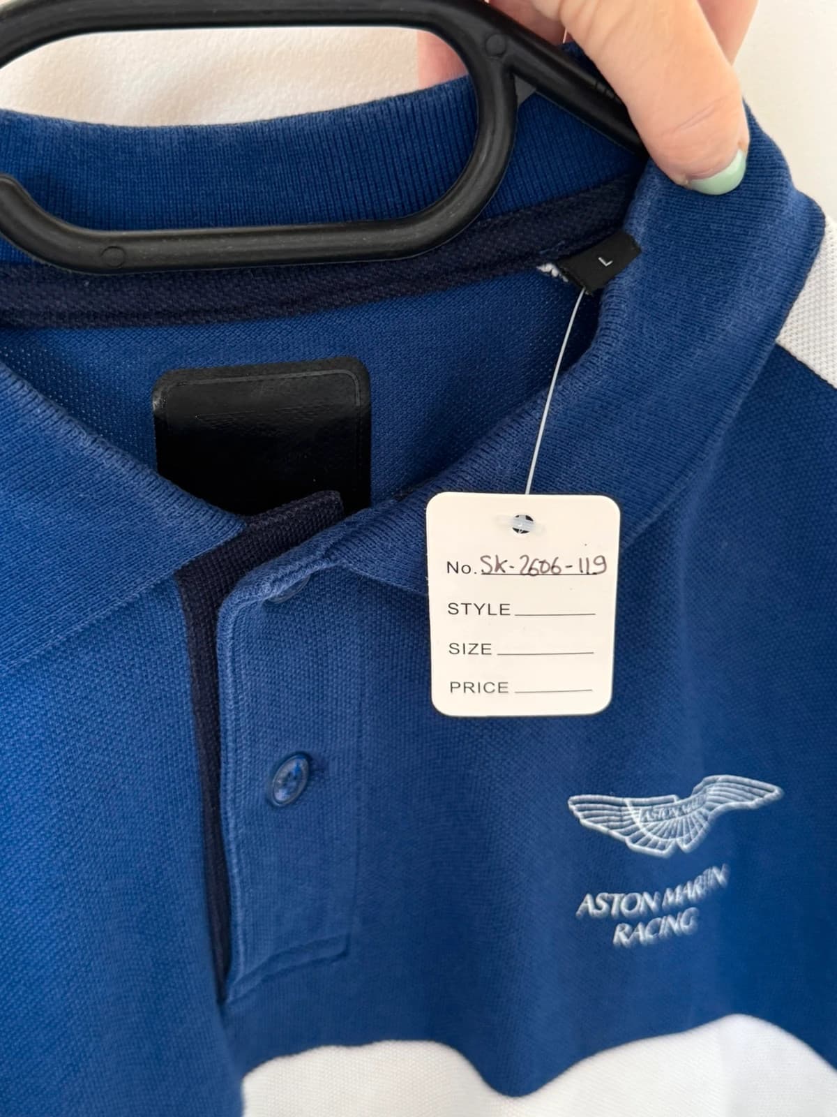 Polo piqué Hackett bleu Aston Martin Racing GT Team taille L - SK2606119 - Photo 3/10
