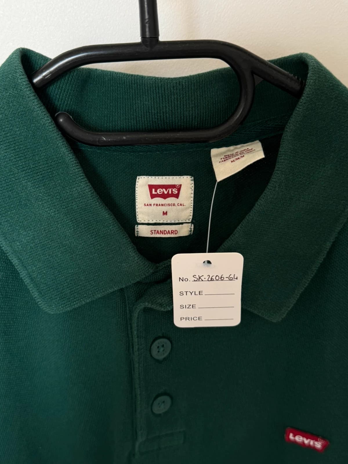 Polo piqué Levi's vert sapin taille M - SK260664 - Photo 3/9