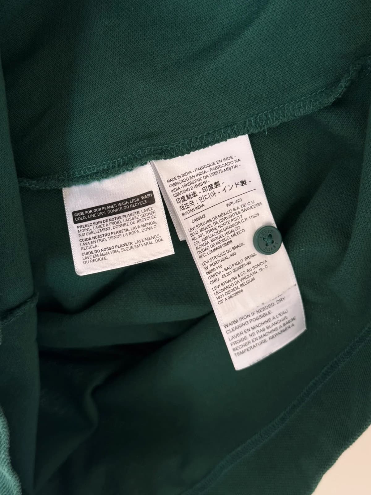 Polo piqué Levi's vert sapin taille M - SK260664 - Photo 5/9