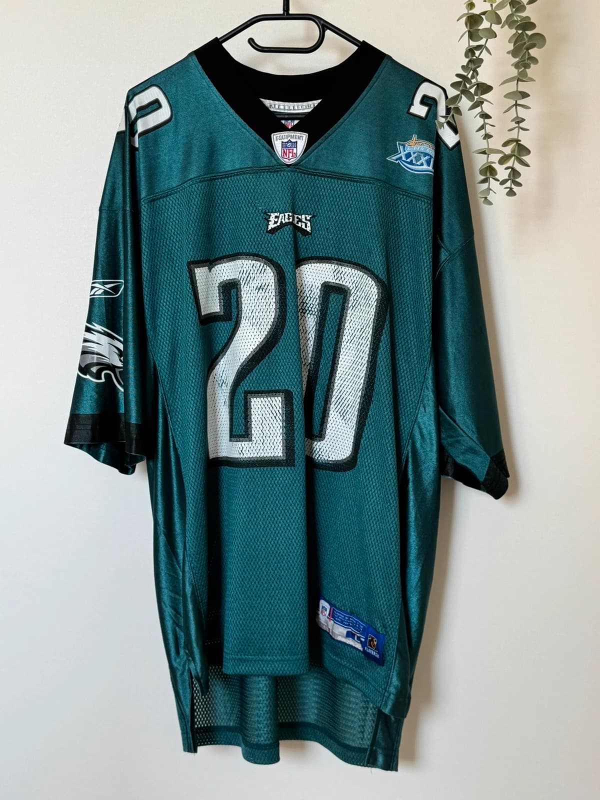 Maillot NFL Reebok Philadelphia Eagles Brian Dawkins 20 Super Bowl XXXIX vert taille L - SK260646 - Photo 2/14