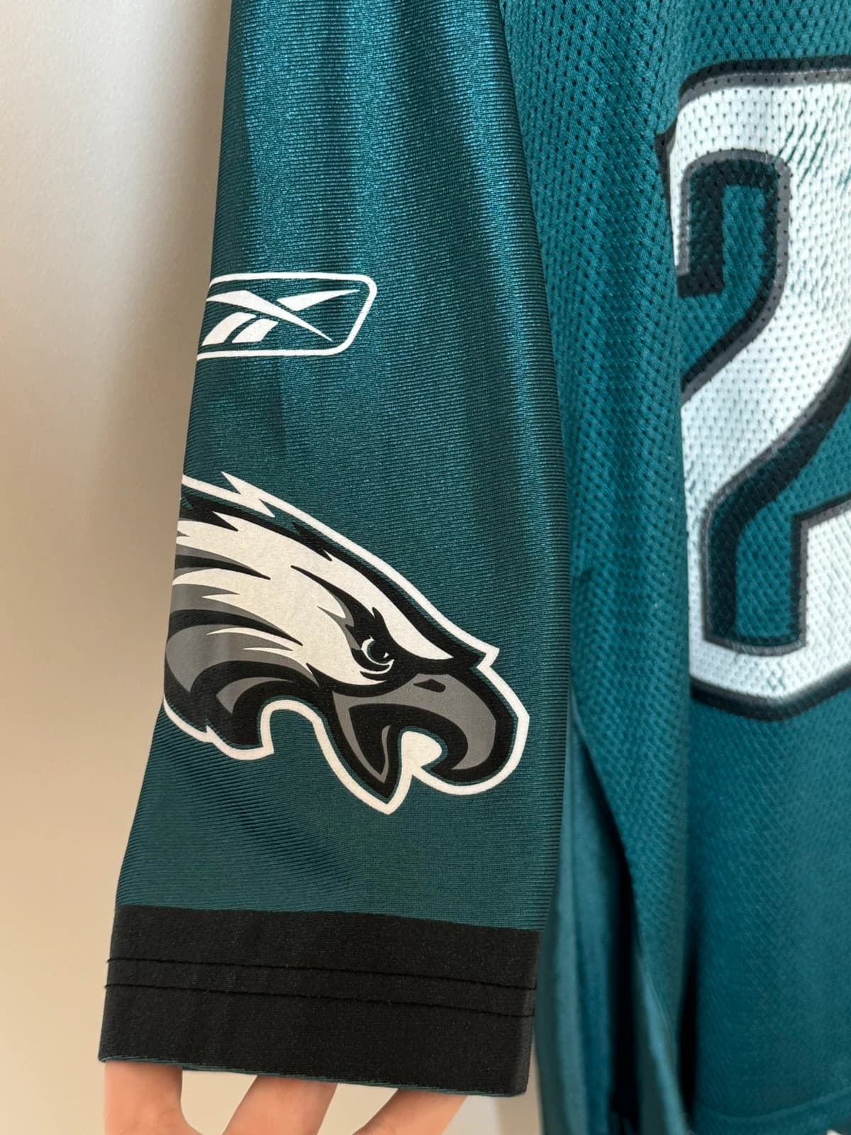 Maillot NFL Reebok Philadelphia Eagles Brian Dawkins 20 Super Bowl XXXIX vert taille L - SK260646 - Photo 6/14