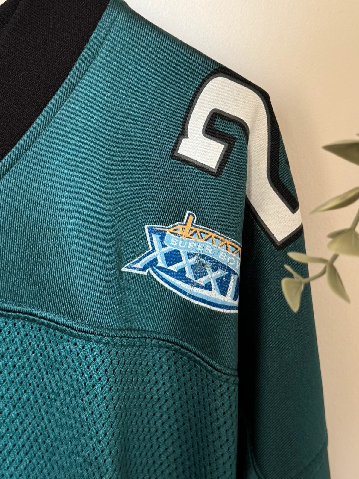 Maillot NFL Reebok Philadelphia Eagles Brian Dawkins 20 Super Bowl XXXIX vert taille L - SK260646 - Photo 7/14
